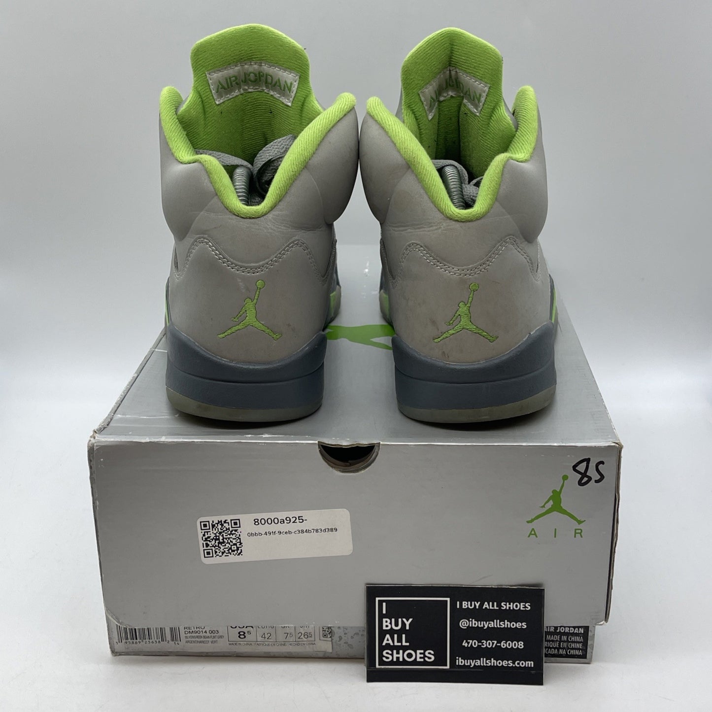 Size 8.5 - Jordan 5 Retro Green Bean Grey Leather (DM9014-003)