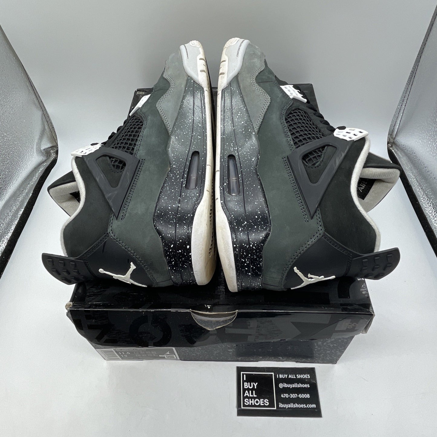 Size 11.5 - Air Jordan 4 Retro 2024 Fear Grey Black Suede (FQ8138-002)