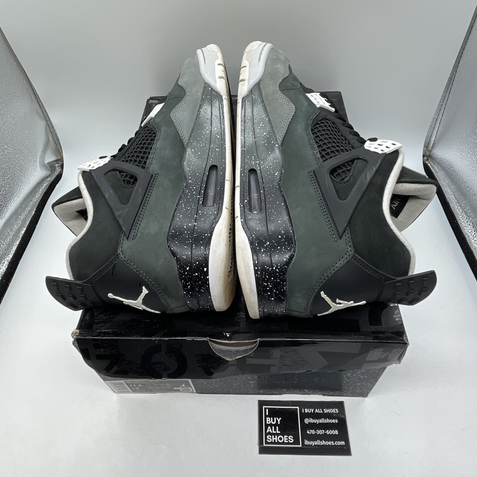 Size 11.5 - Air Jordan 4 Retro 2024 Fear Grey Black Suede (FQ8138-002)