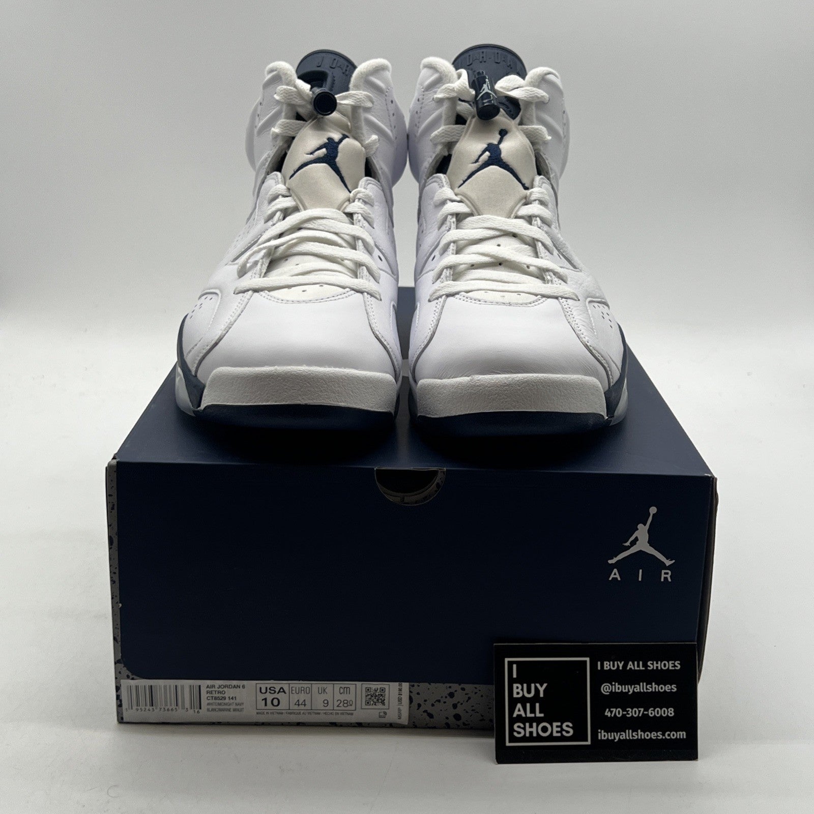 Size 10 - Air Jordan 6 Retro Midnight Navy (CT8529-141)