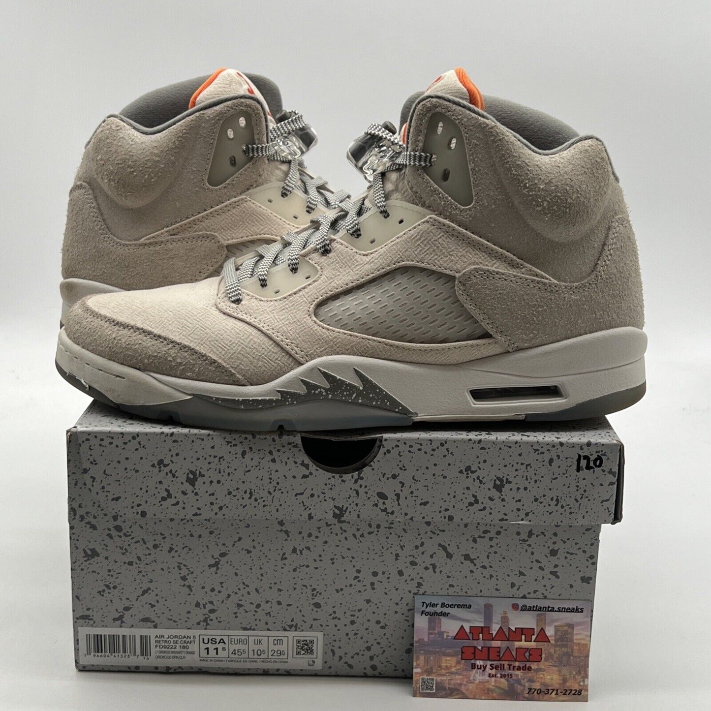 Size 11.5 - Air Jordan 5 Retro SE Craft Light Orewood Brown (FD9222-180)