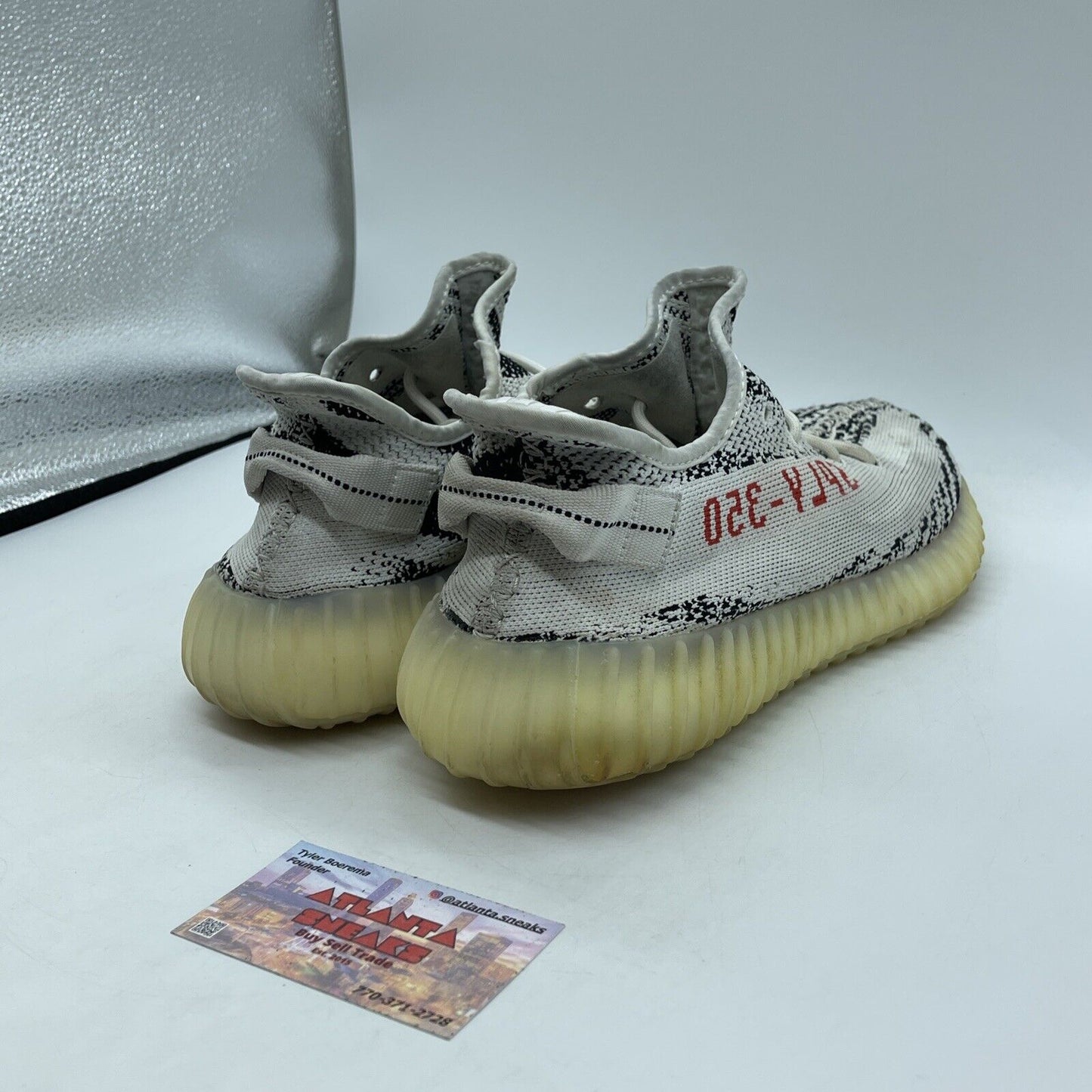 Size 11 - adidas Yeezy Boost 350 V2 Low Zebra White Black Red Suede (CP9654)