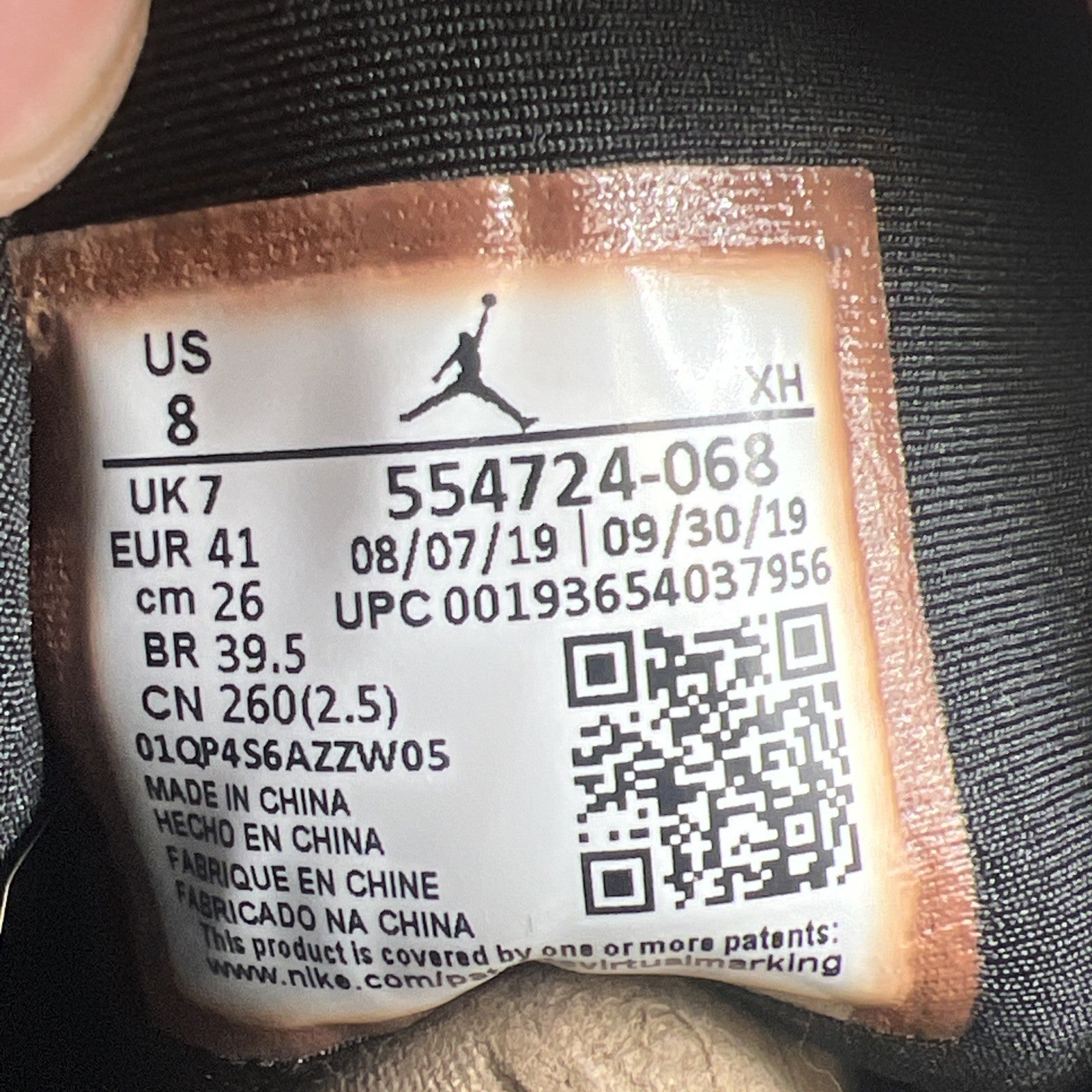 Size 8 - Air Jordan 1 Mid Black Hyper Royal (554724-068)