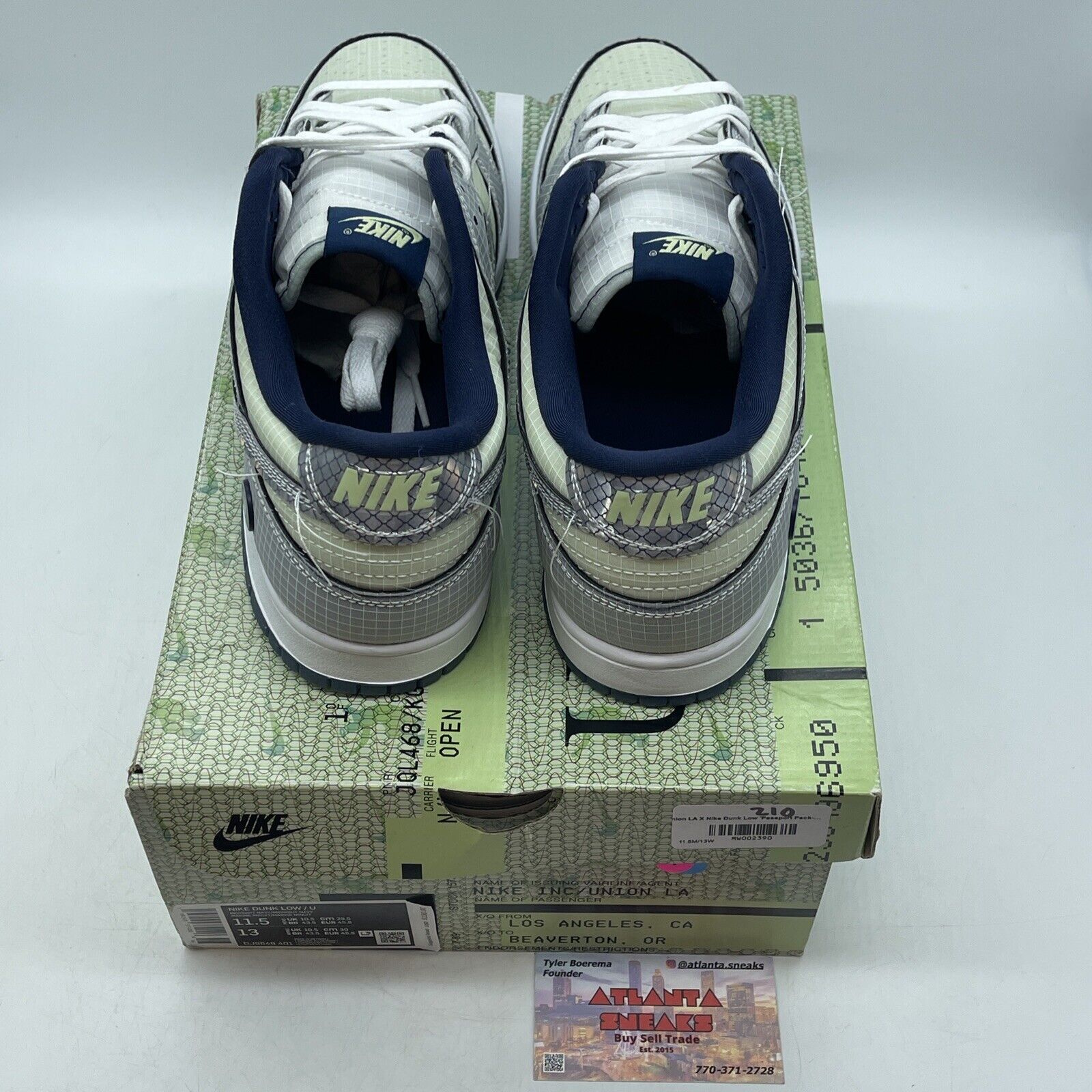 Size 11.5 - Nike Dunk Low x Union LA Marine Minuit/Midnight Navy (DU9649-401)