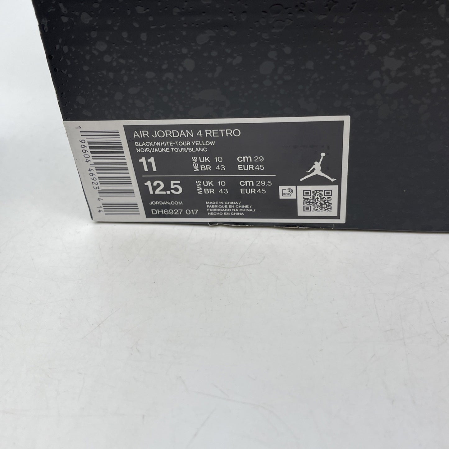 Size 11 - Jordan 4 Retro Mid Thunder Yellow Black Suede (DH6927-017)