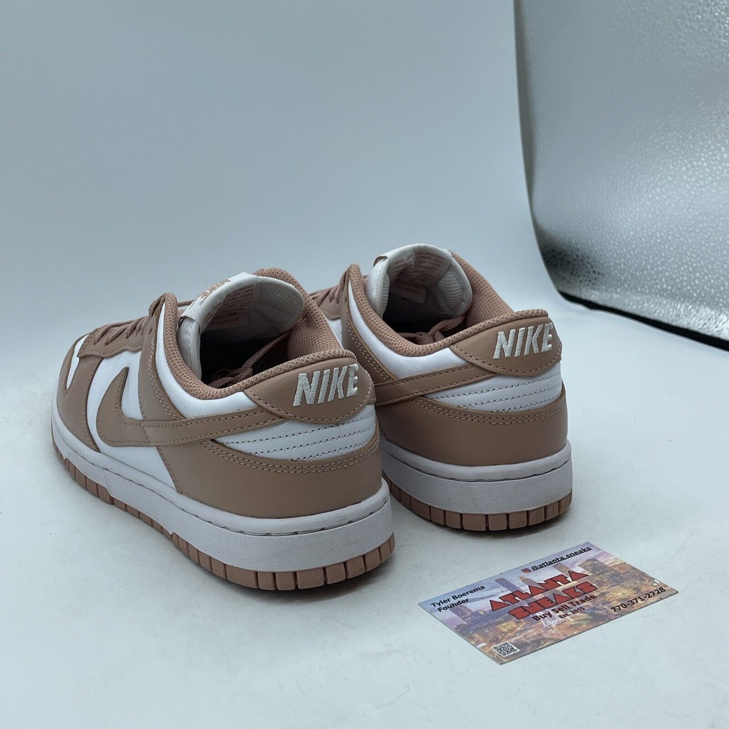 Size 9W - Nike Dunk Low Rose Whisper Pink White Leather (DD1503-118)