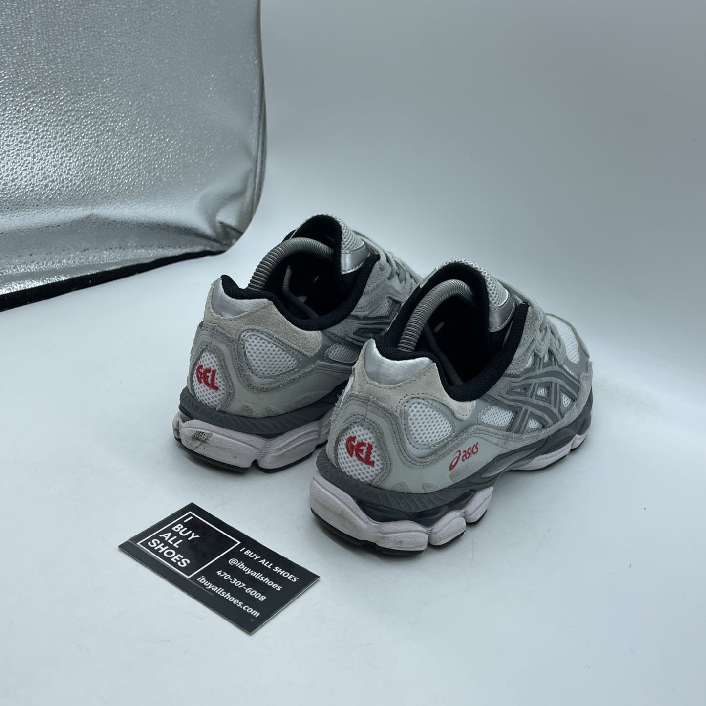 Size 8 - ASICS Gel NYC Graphite Grey Black (1201A789)
