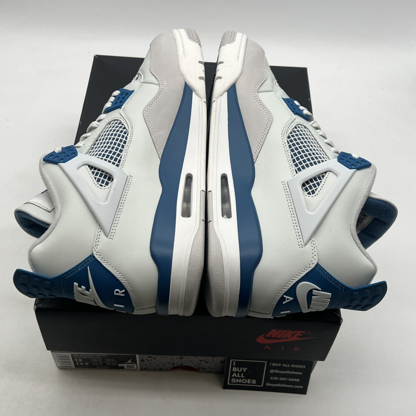 Size 13 - Air Jordan 4 Retro 2024 Military Blue (FV5029-141)