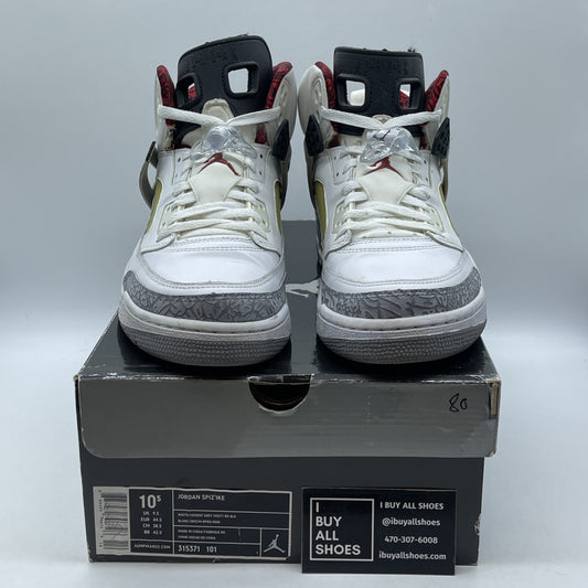 Size 10.5 - Jordan Spizike Cement Grey White Grey Suede Leather (315371-101)