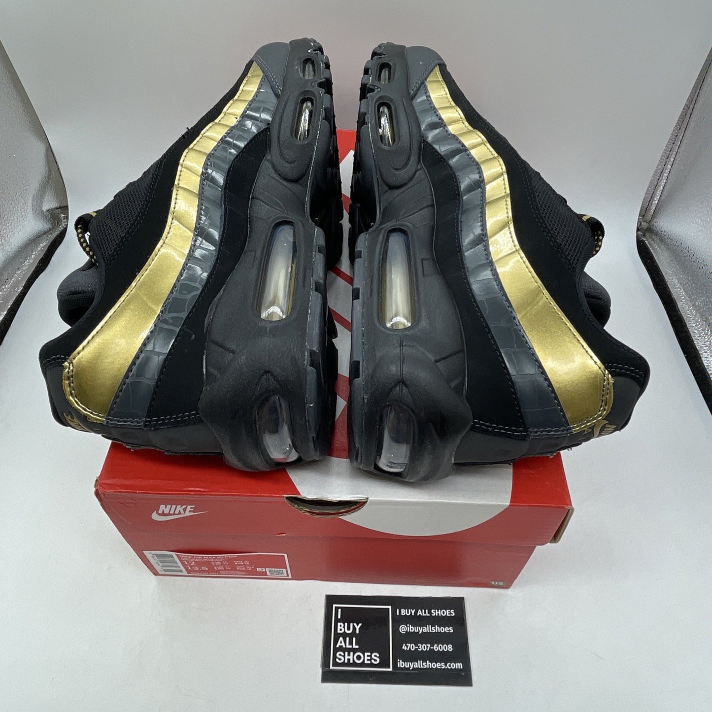 Size 12 - Nike Air Max 95 Premium Metallic Gold (538416-007)