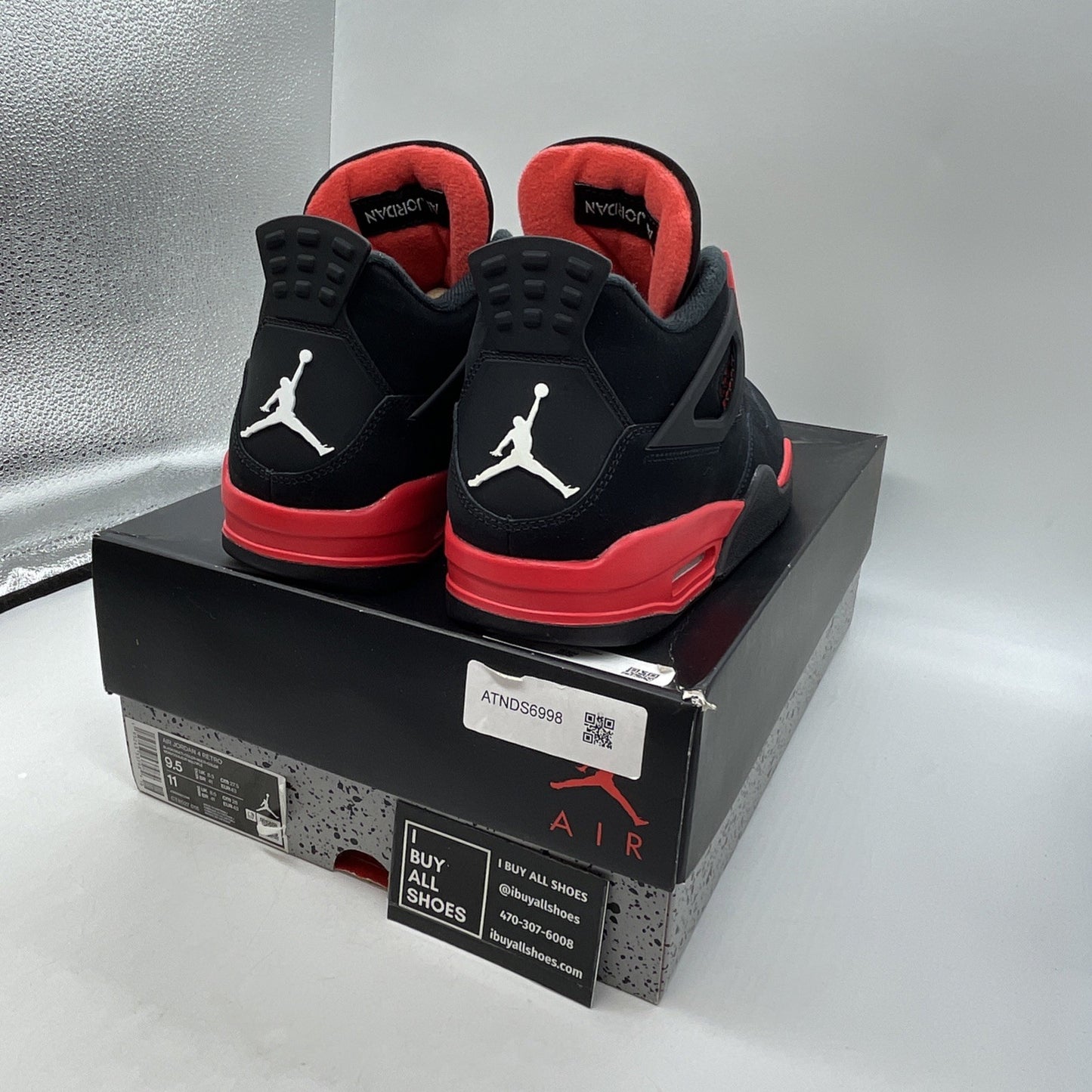 Size 9.5 - Air Jordan 4 Retro Mid Red Thunder (CT8527-016)