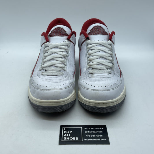 Size 12 - Air Jordan 2/3 White Varsity Red White Leather (FD0383-161)