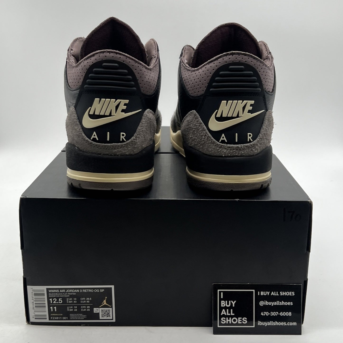Size 12.5 - A Ma Maniére x Air Jordan 3 Retro While You Were Sleeping W