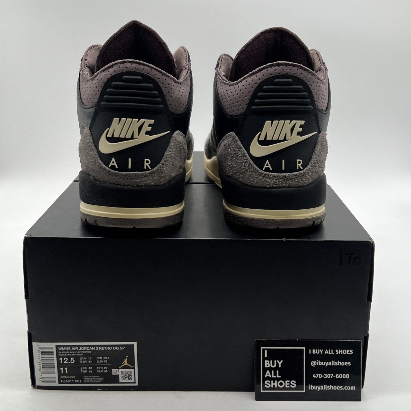 Size 12.5 - A Ma Maniére x Air Jordan 3 Retro While You Were Sleeping W
