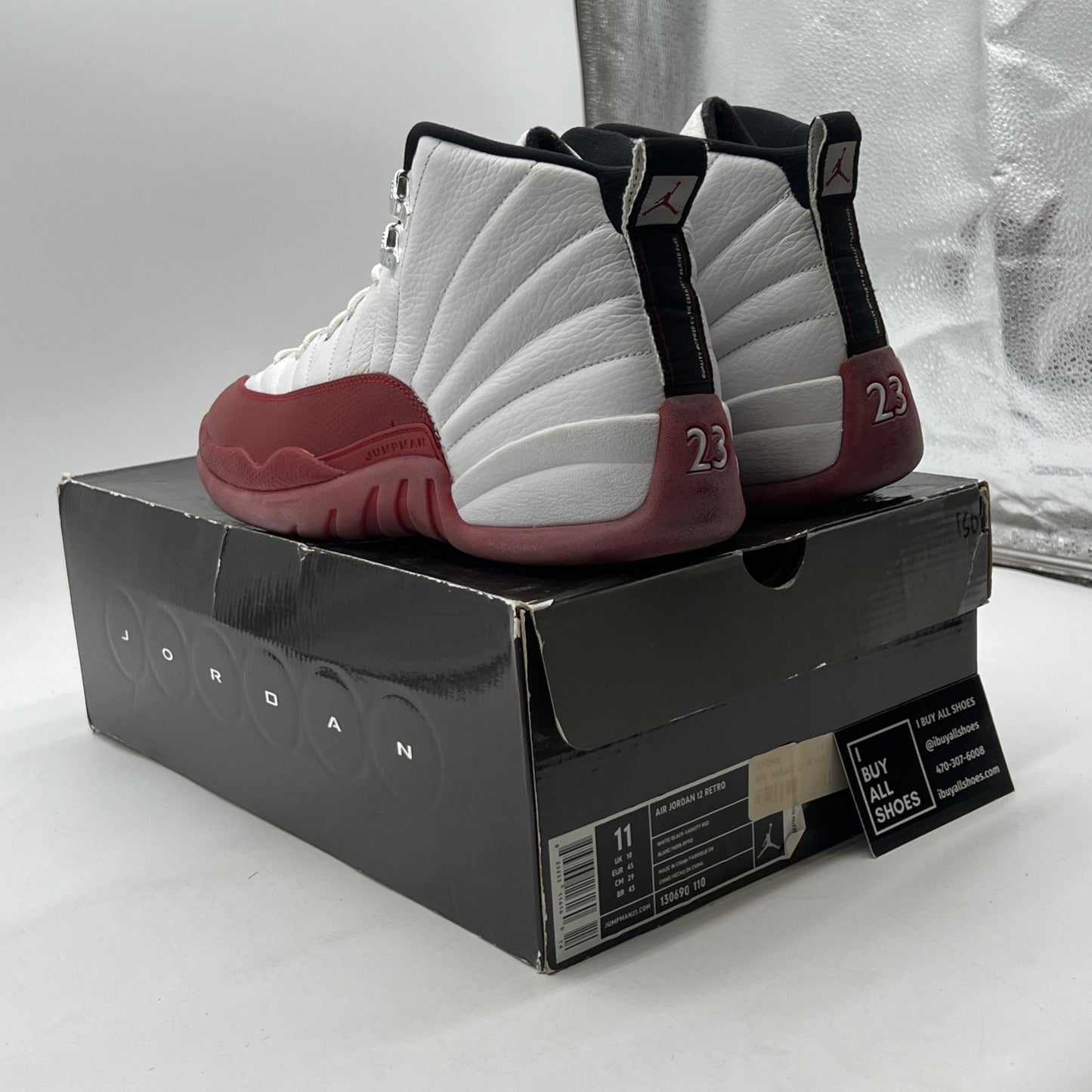 Size 11 - Air Jordan 12 Retro 2009 Cherry (130690-110)