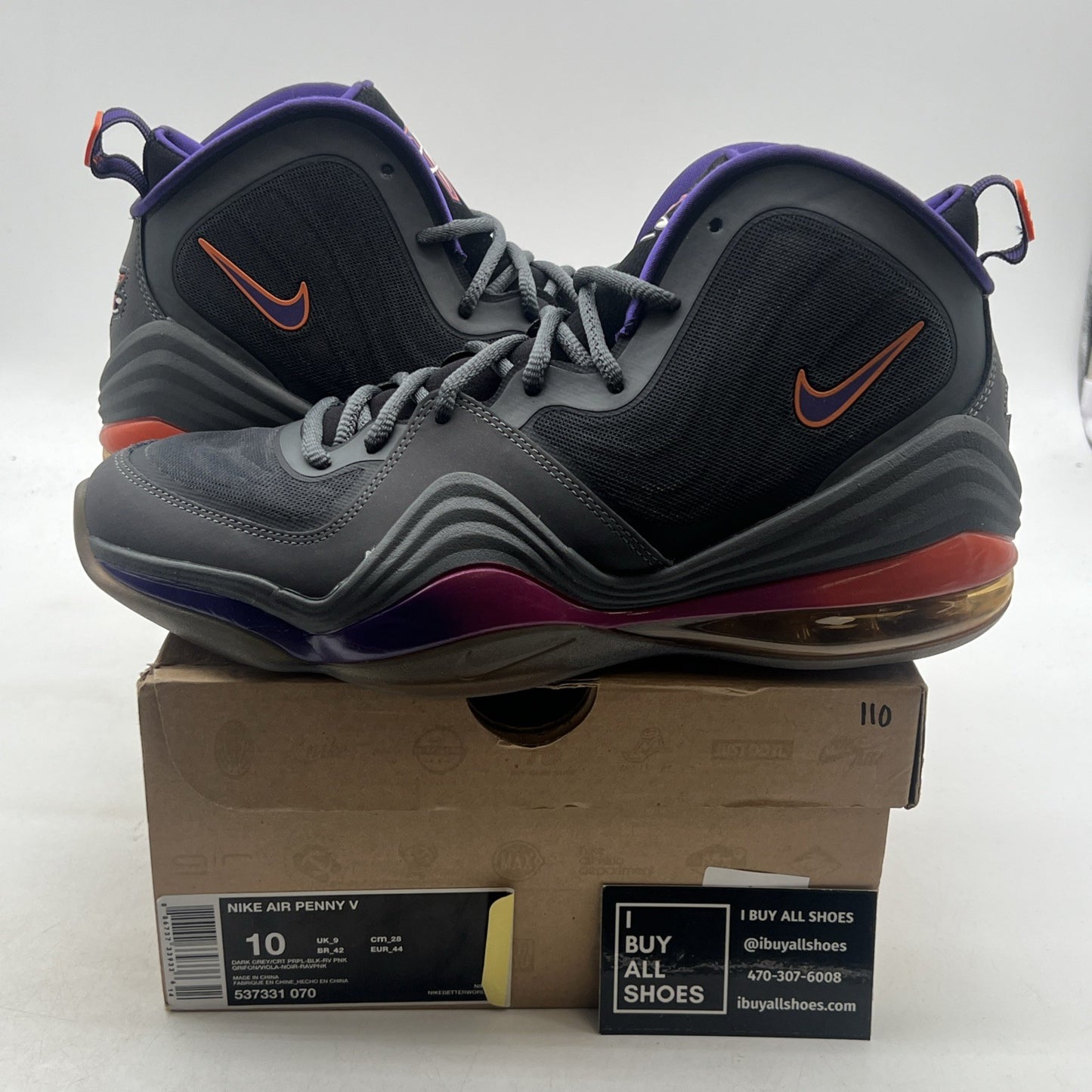 Size 10 - Nike Air Penny 5 Phoenix (537331-070)