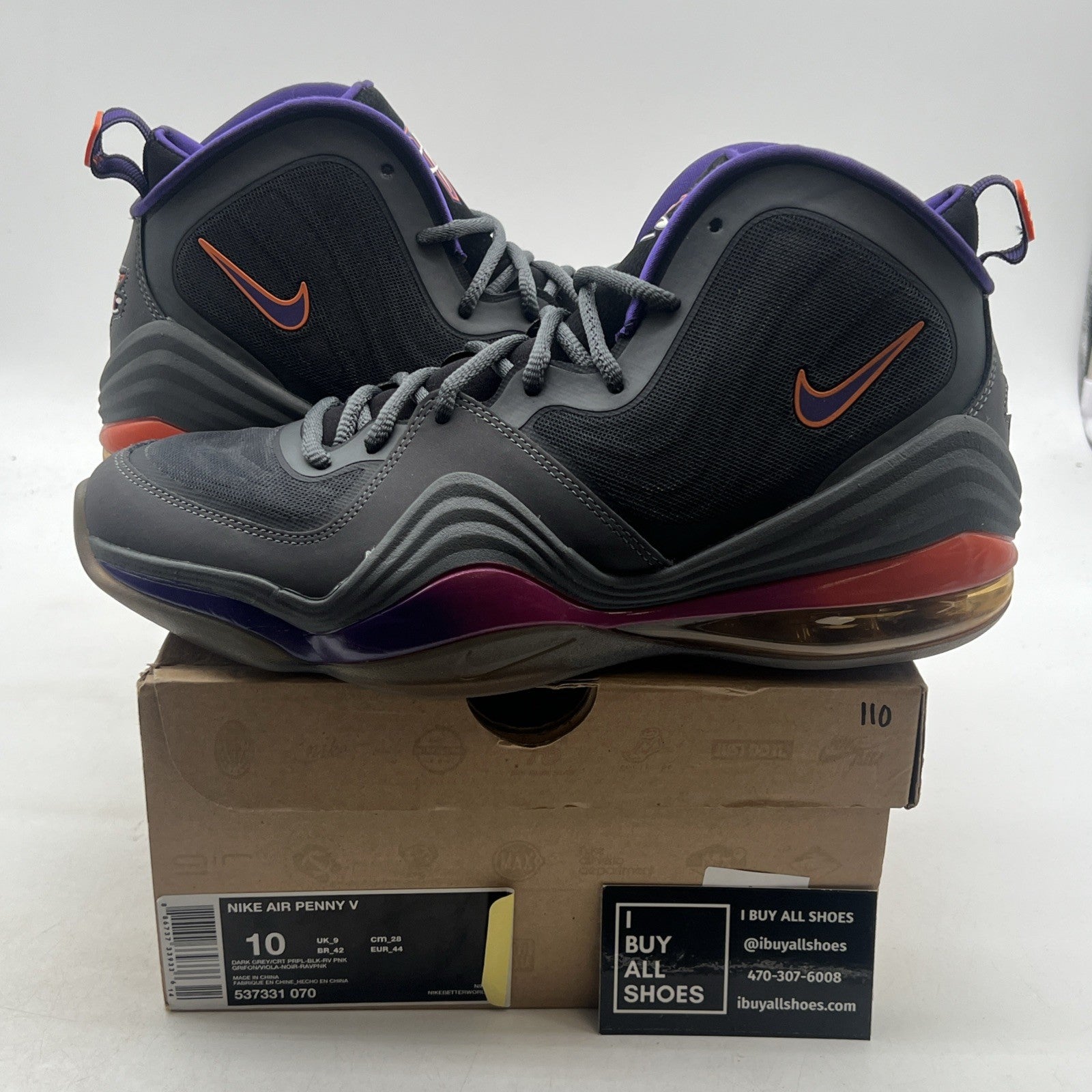 Size 10 - Nike Air Penny 5 Phoenix (537331-070)