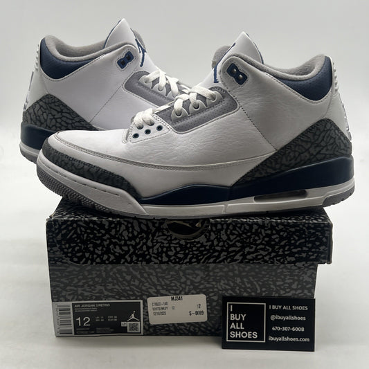 Size 12 - Air Jordan 3 Retro Midnight Navy (CT8532-140)