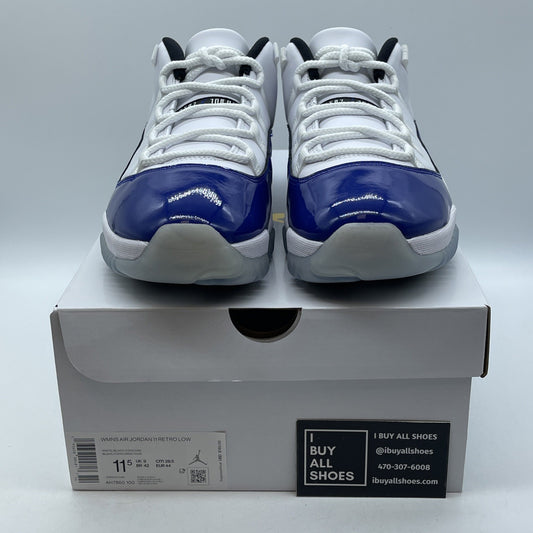 Size 11.5W - Air Jordan 11 Retro Low Concord Sketch Blue White Suede (AH7860-100