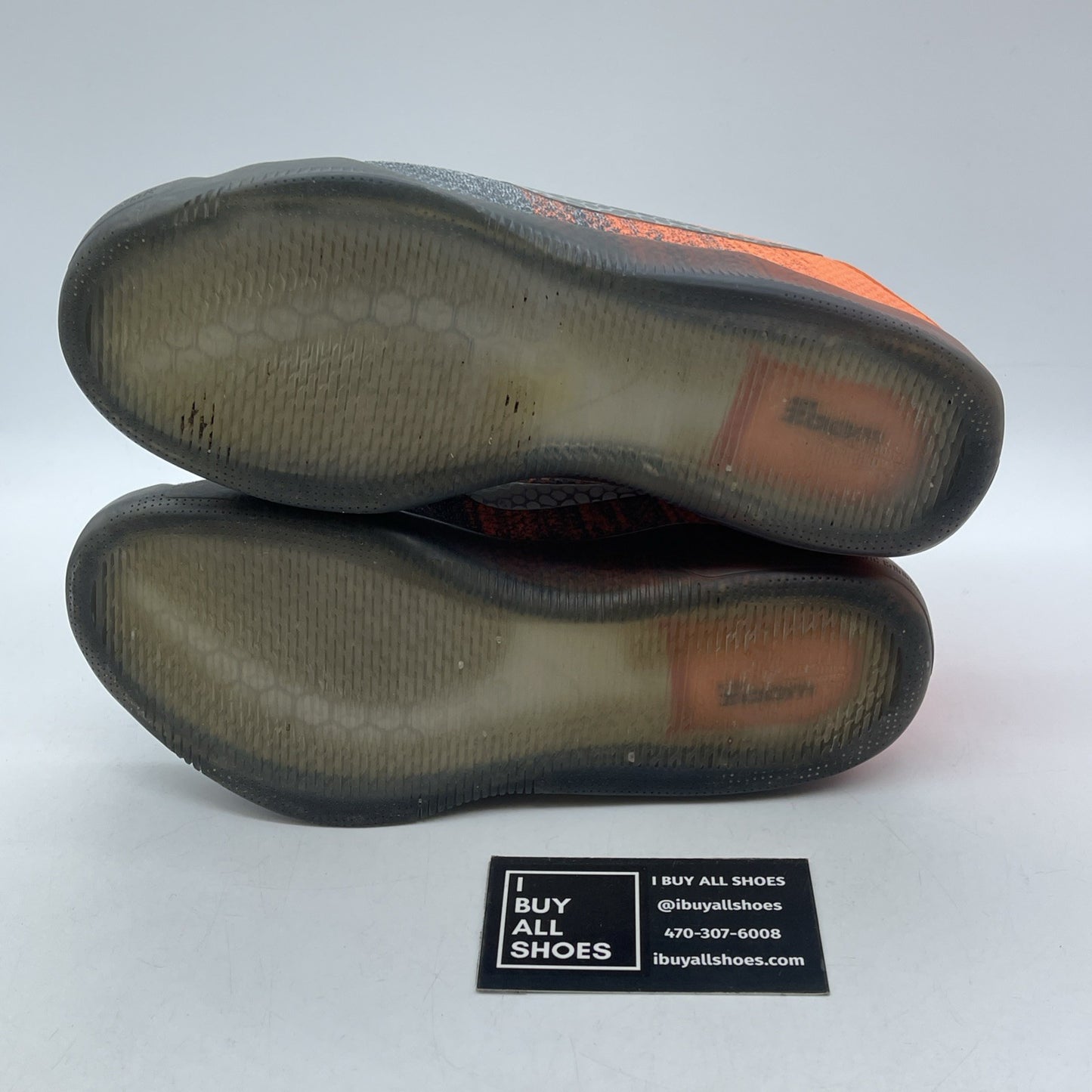 Size 5Y - Nike KOBE 11 XI Elite Low Easter  GREY/VOLT Orange (822945-078)