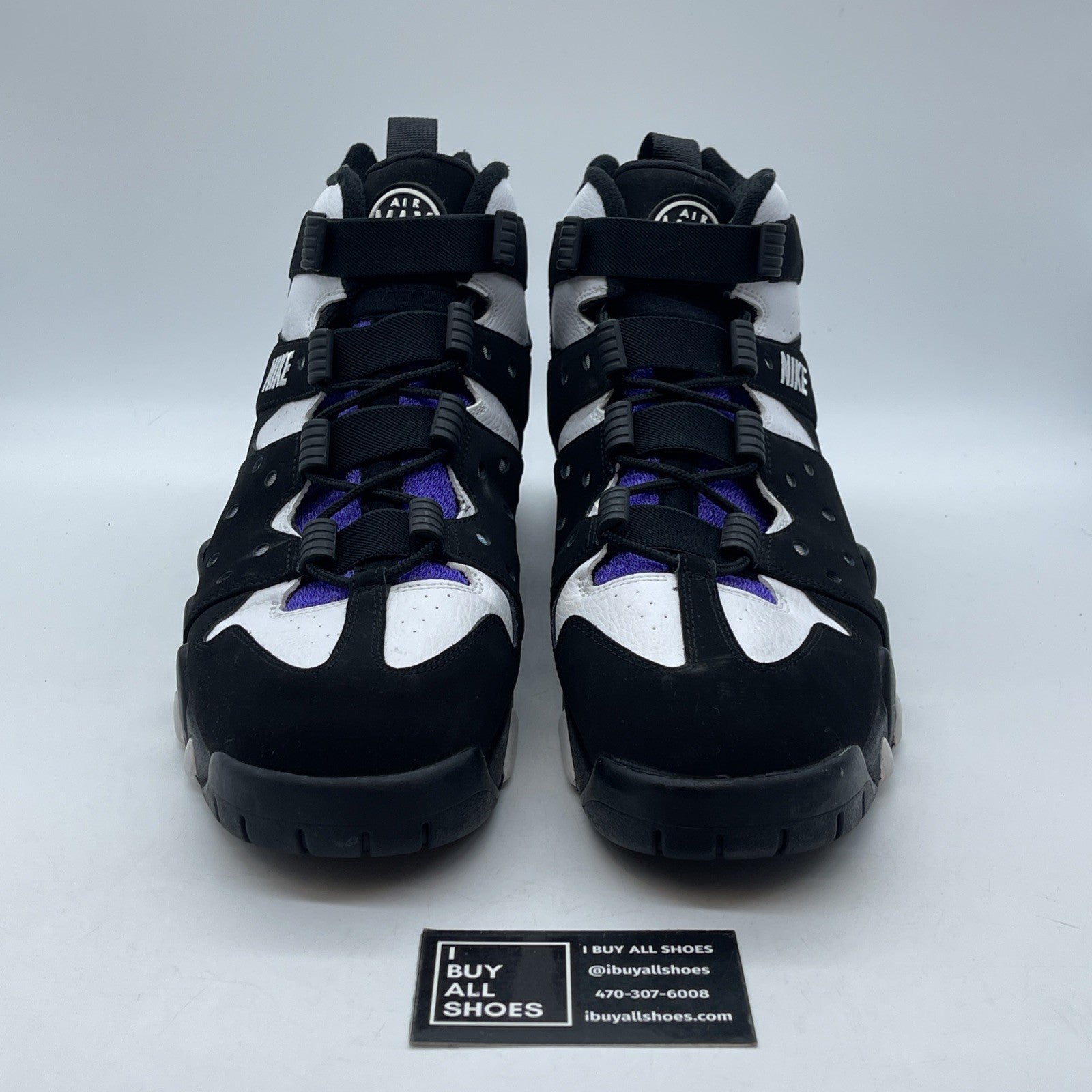 Size 13 - Nike Air Max 2 CB 94 2009 Black Purple White Suede Leather (305440-012