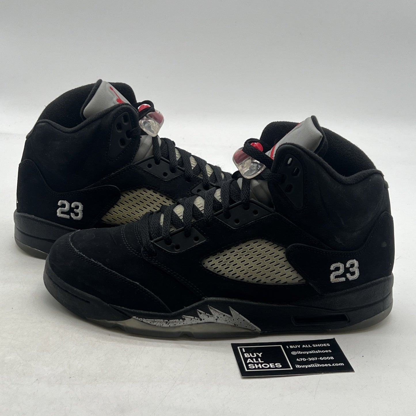 Size 11.5 - Air Jordan 5 Retro 2011 Black Metallic (136027-010)
