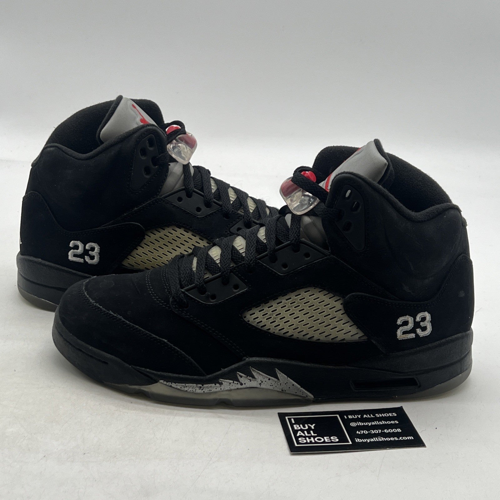 Size 11.5 - Air Jordan 5 Retro 2011 Black Metallic (136027-010)