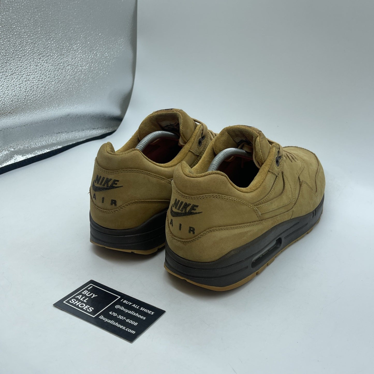 Size 13 - Nike Air Max 1 QS Flax Brown Suede (704997-200)