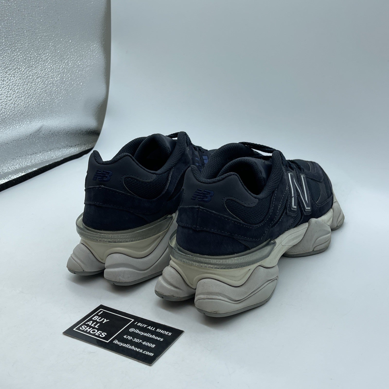 Size 9 - New Balance 9060 Eclipse Navy Suede Leather (U9060NV)