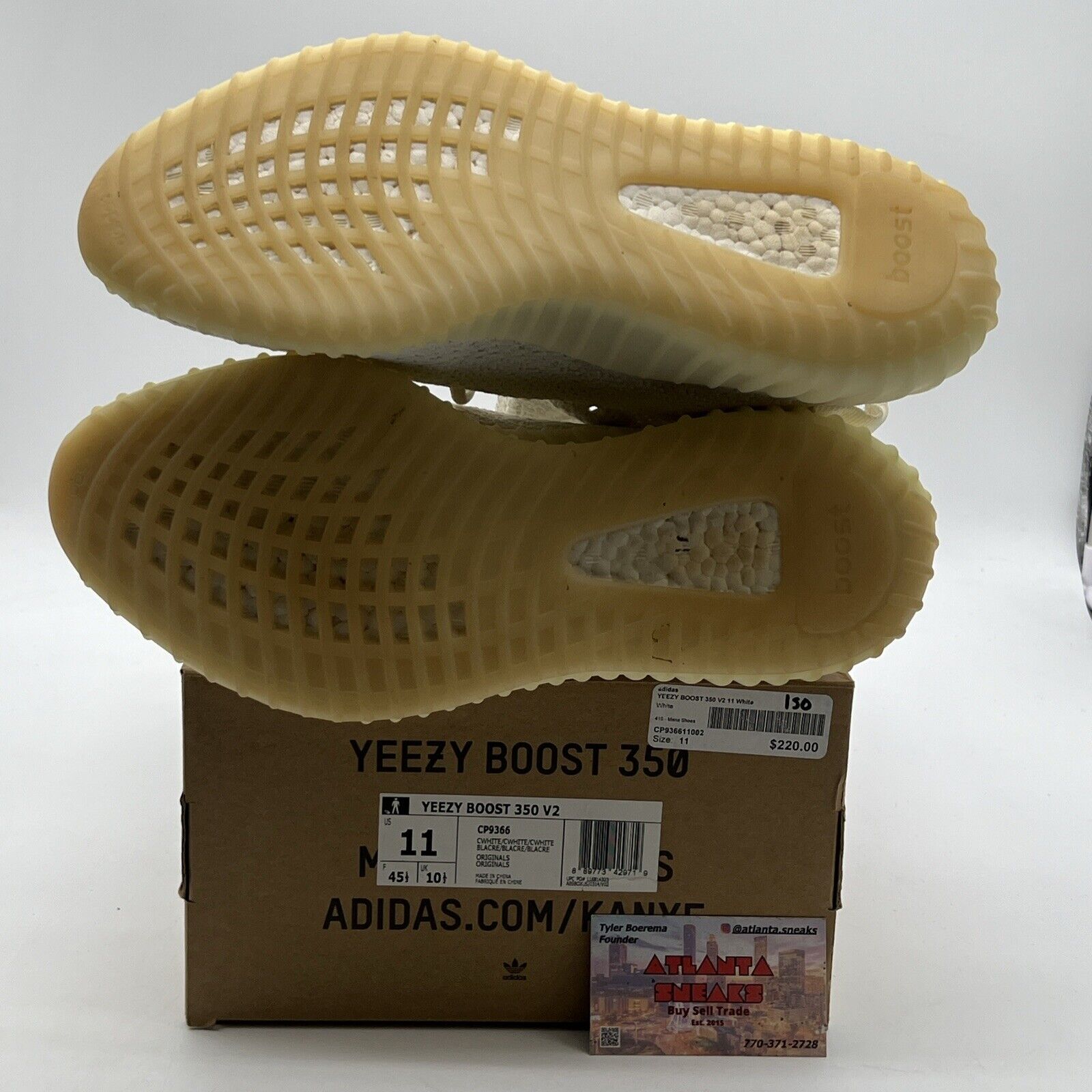 Size 11 - Adidas Yeezy Boost 350 V2 Low Cream White / Triple White (CP9366)