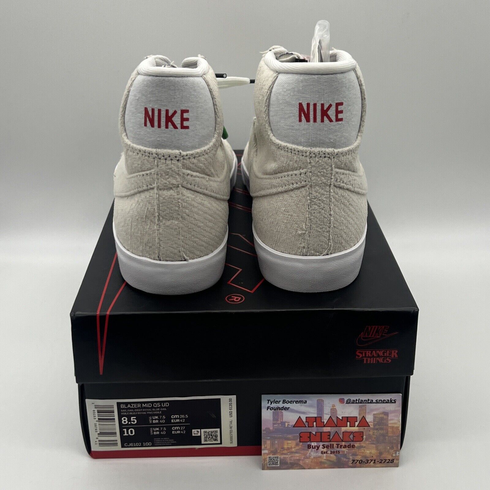 Size 8.5 - Nike Stranger Things x Blazer QS Mid Upside Down Brand New Og All DS