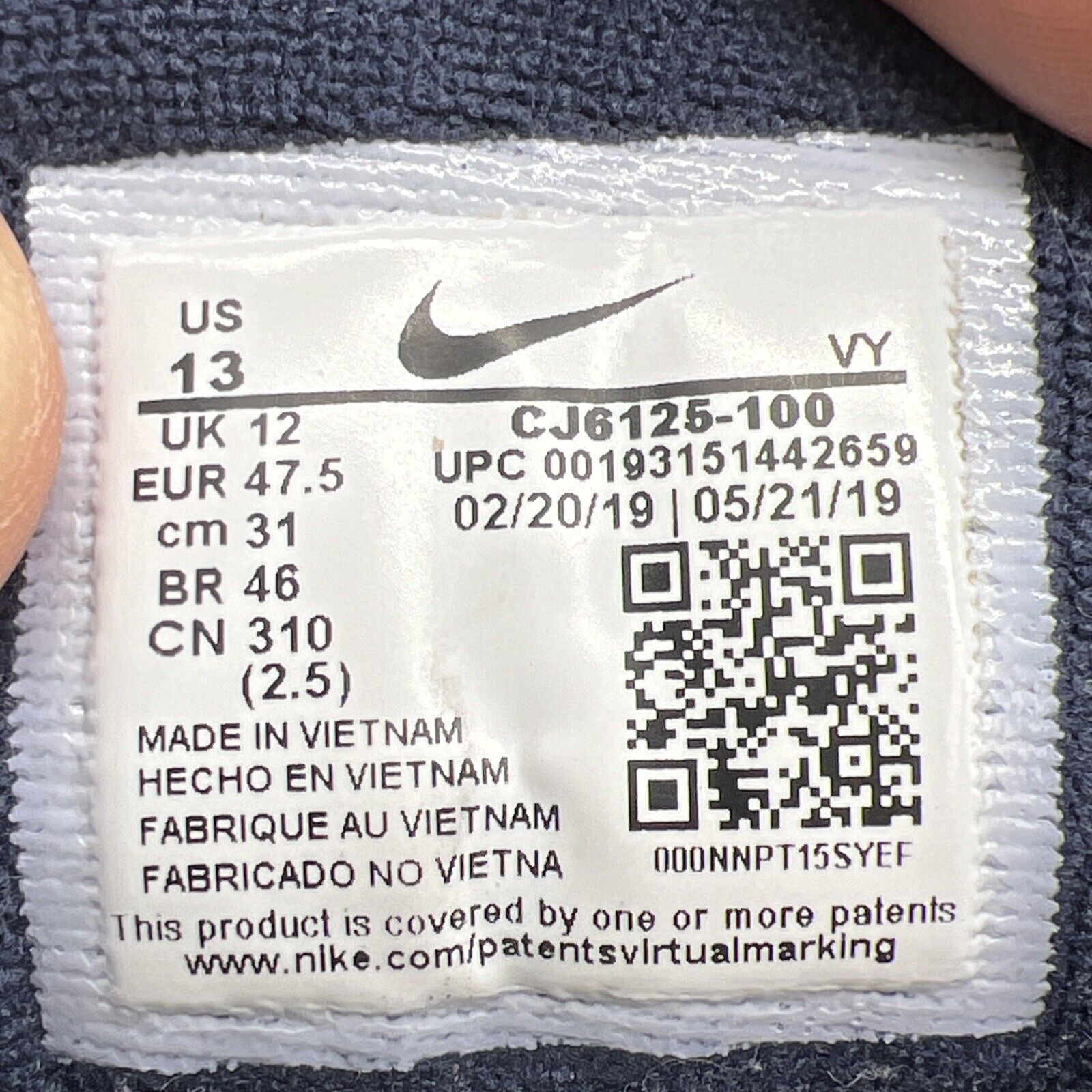 Size 13 - Nike Air More Uptempo 96 Denim White Blue (CJ6125-100)