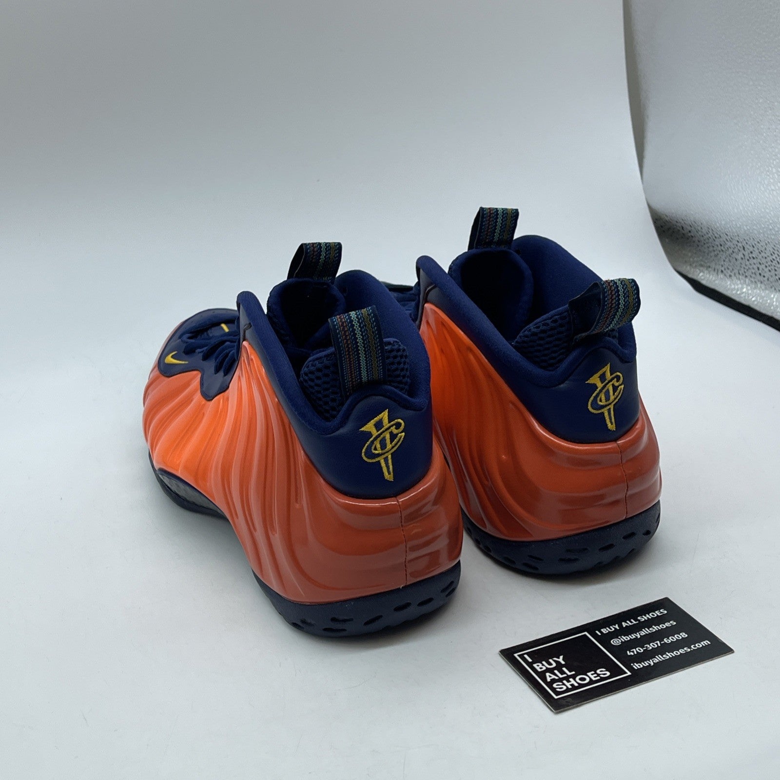 Size 11.5 - Nike Air Foamposite One Rugged Orange Blue Leather (CJ0303-400)