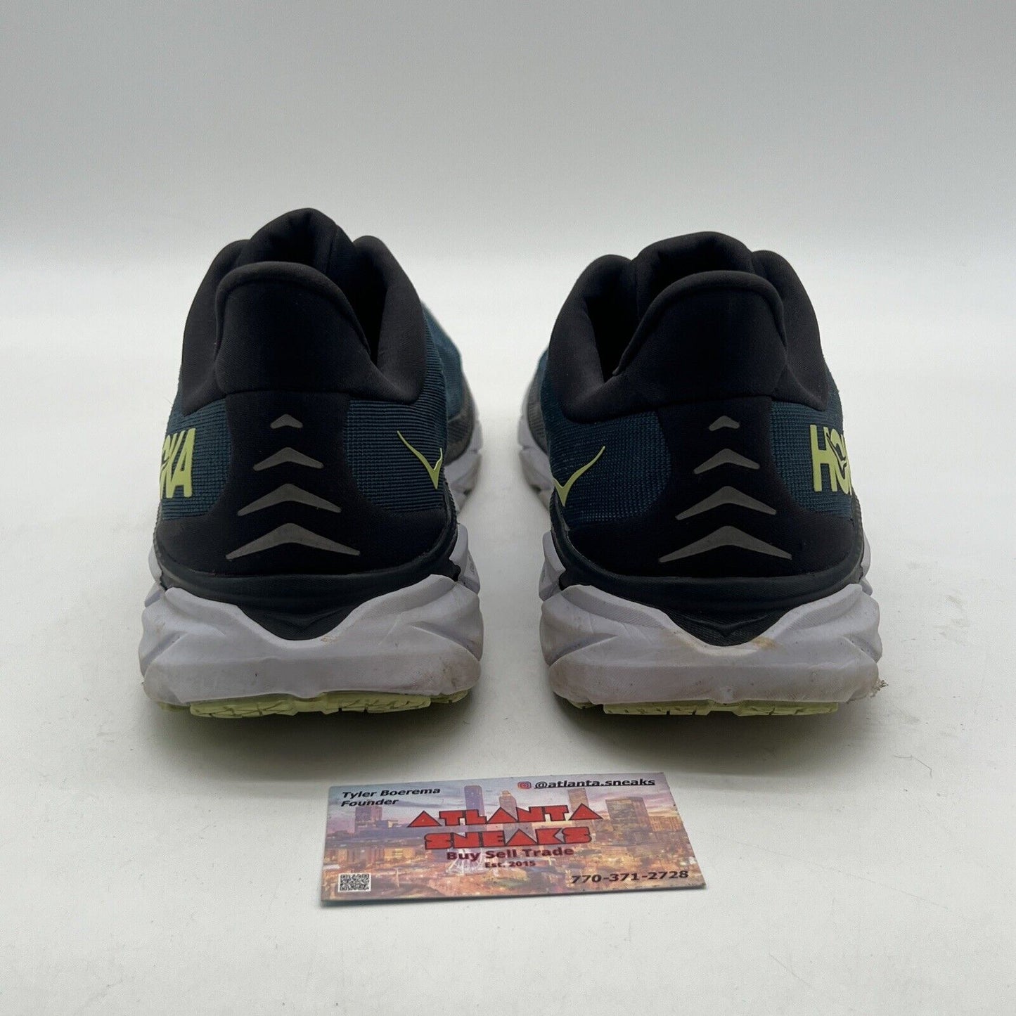 Size 12.5 - Hoka One One Clifton 8 Running Shoes, Blue