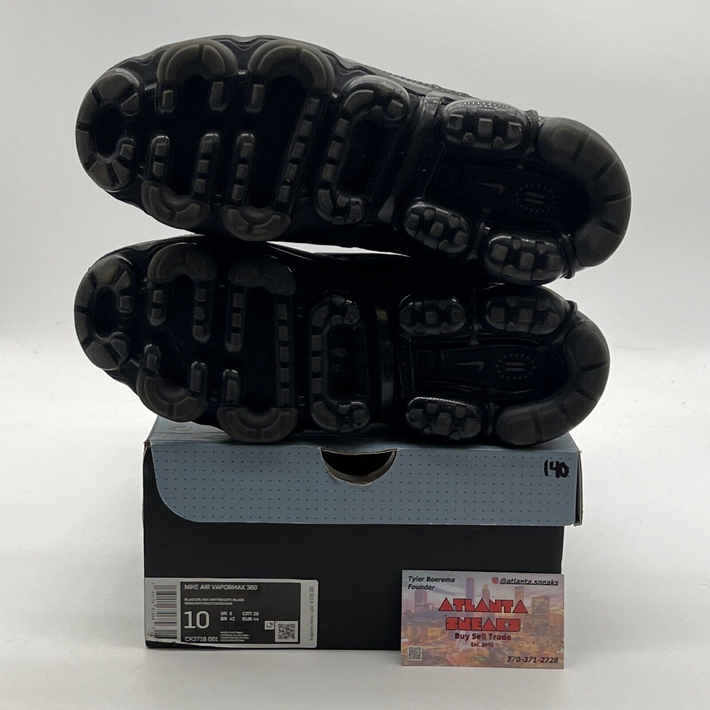 Size 10 - Nike Air VaporMax 360 Black (CK2718-001)