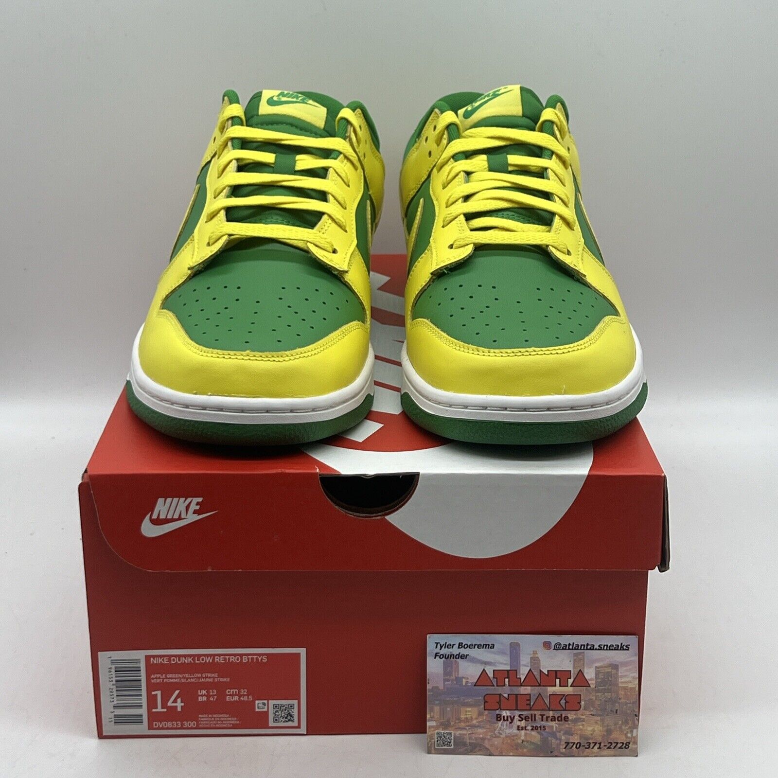 Size 14 - Nike Dunk Low Reverse Brazil Brand New Og All