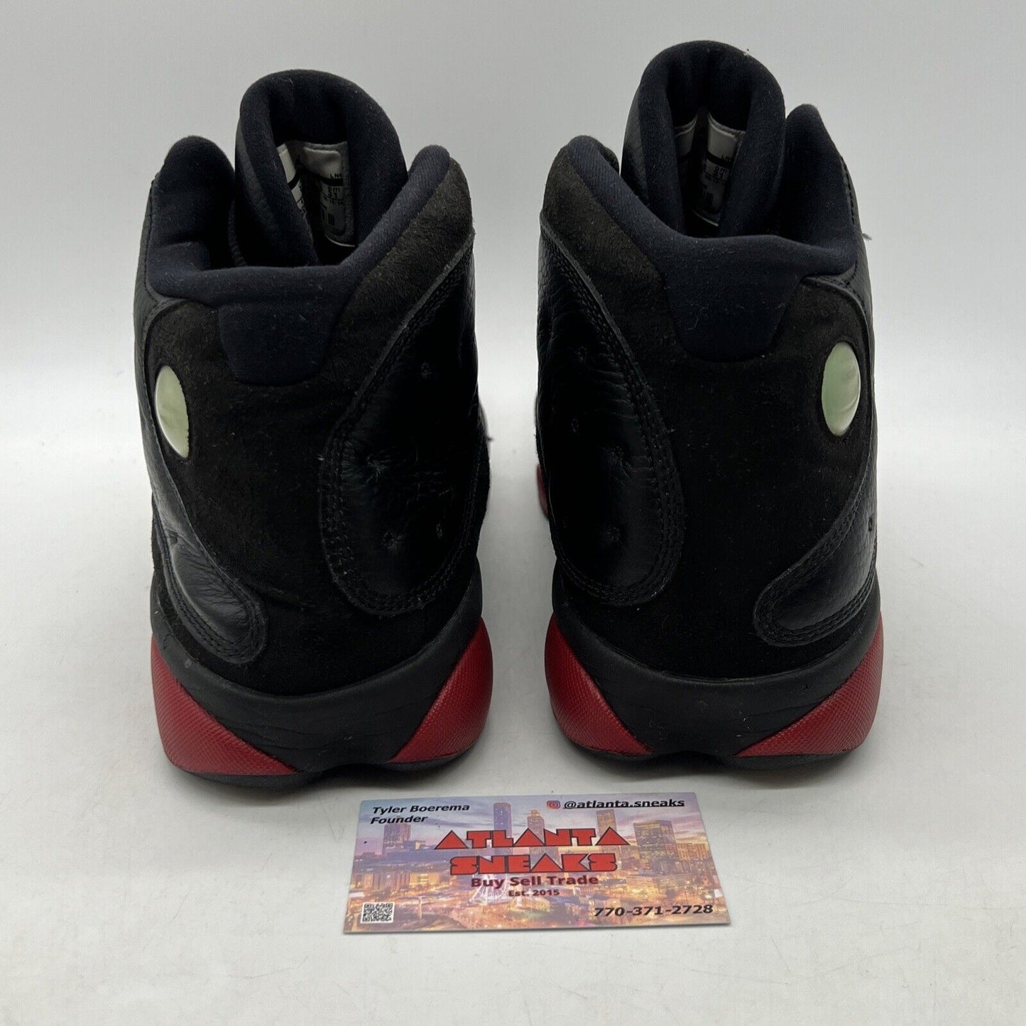 Size 13 - Air Jordan 13 Retro Dirty Bred Black Red Leather (414571-003)