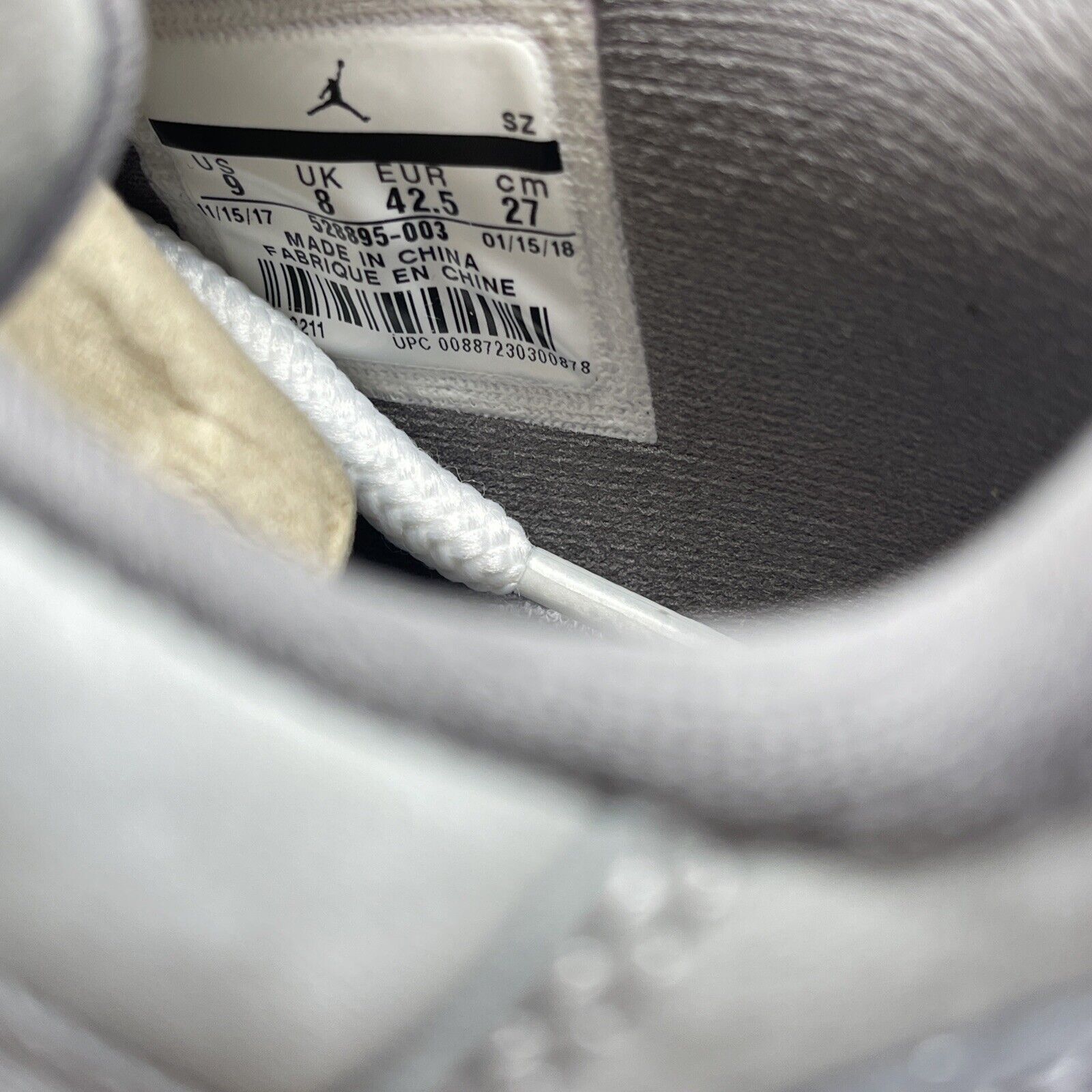 Size 9 - Jordan 11 Retro Low Cool Grey White Suede Leather (528895-003)