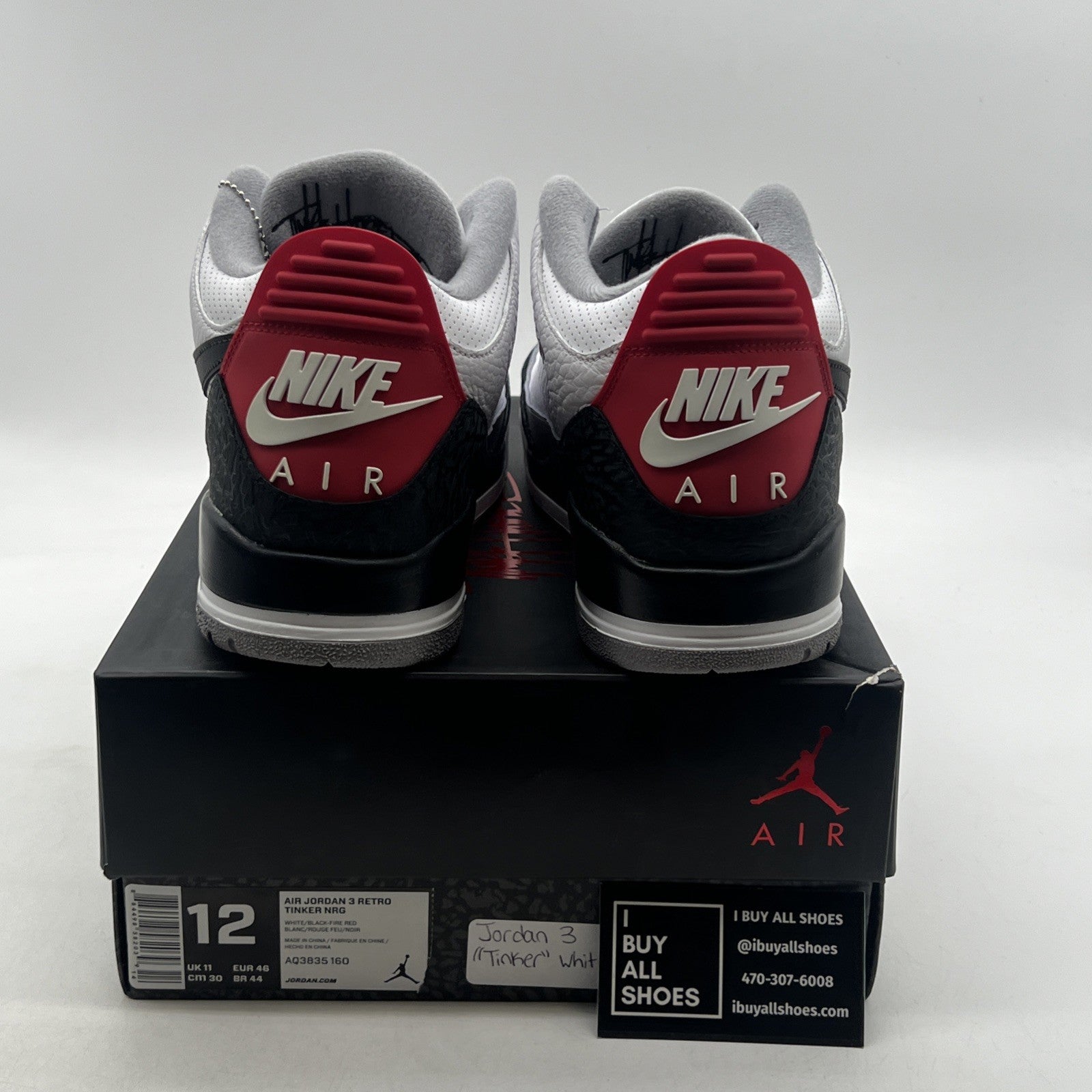 Size 12 - Air Jordan 3 Retro NRG Tinker 2018 (AQ3835-160)