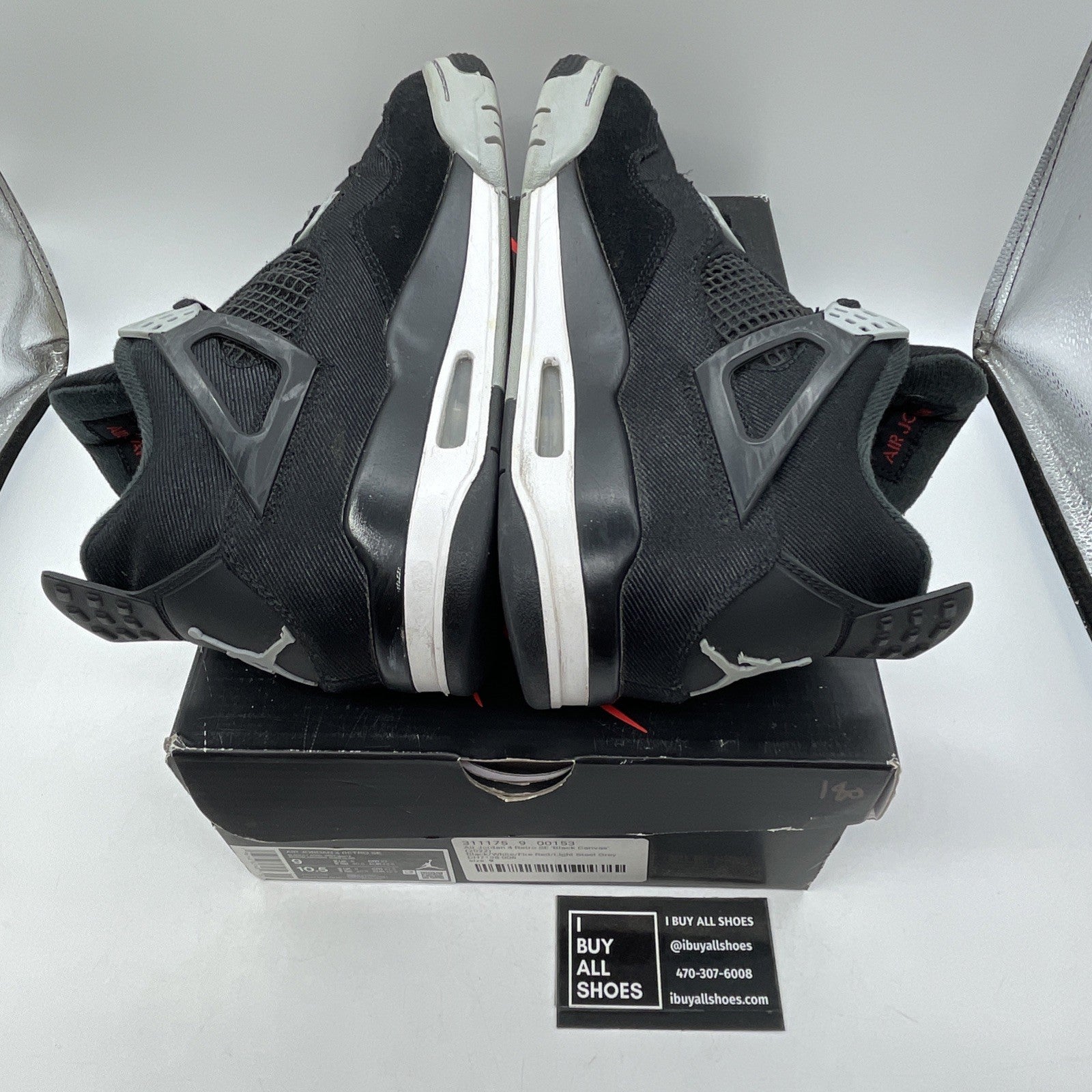 Size 9 - Air Jordan 4 Retro SE Mid Black Canvas Suede (DH7138-006)