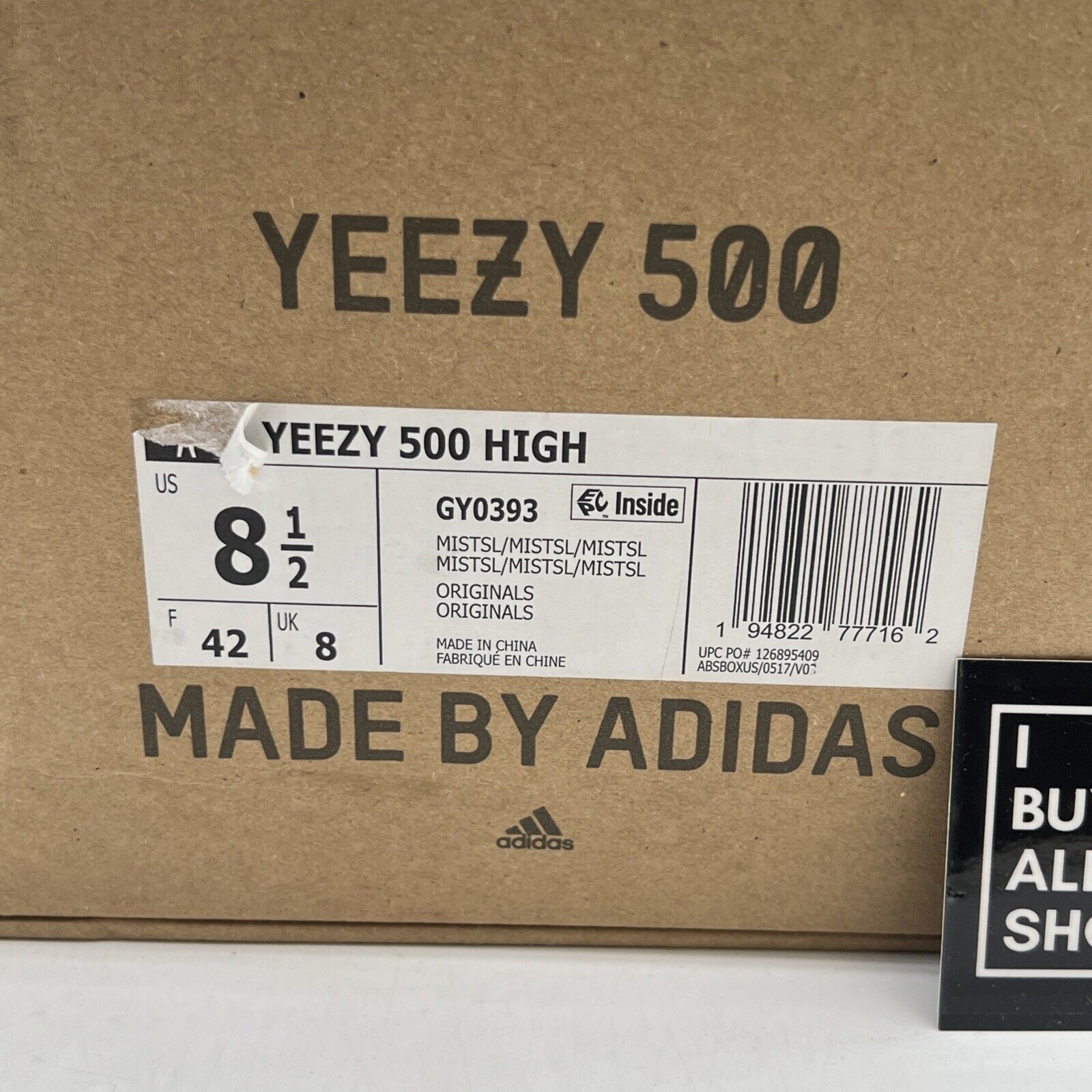 Size 8.5 - Adidas Yeezy 500 High Mist (GY0393)