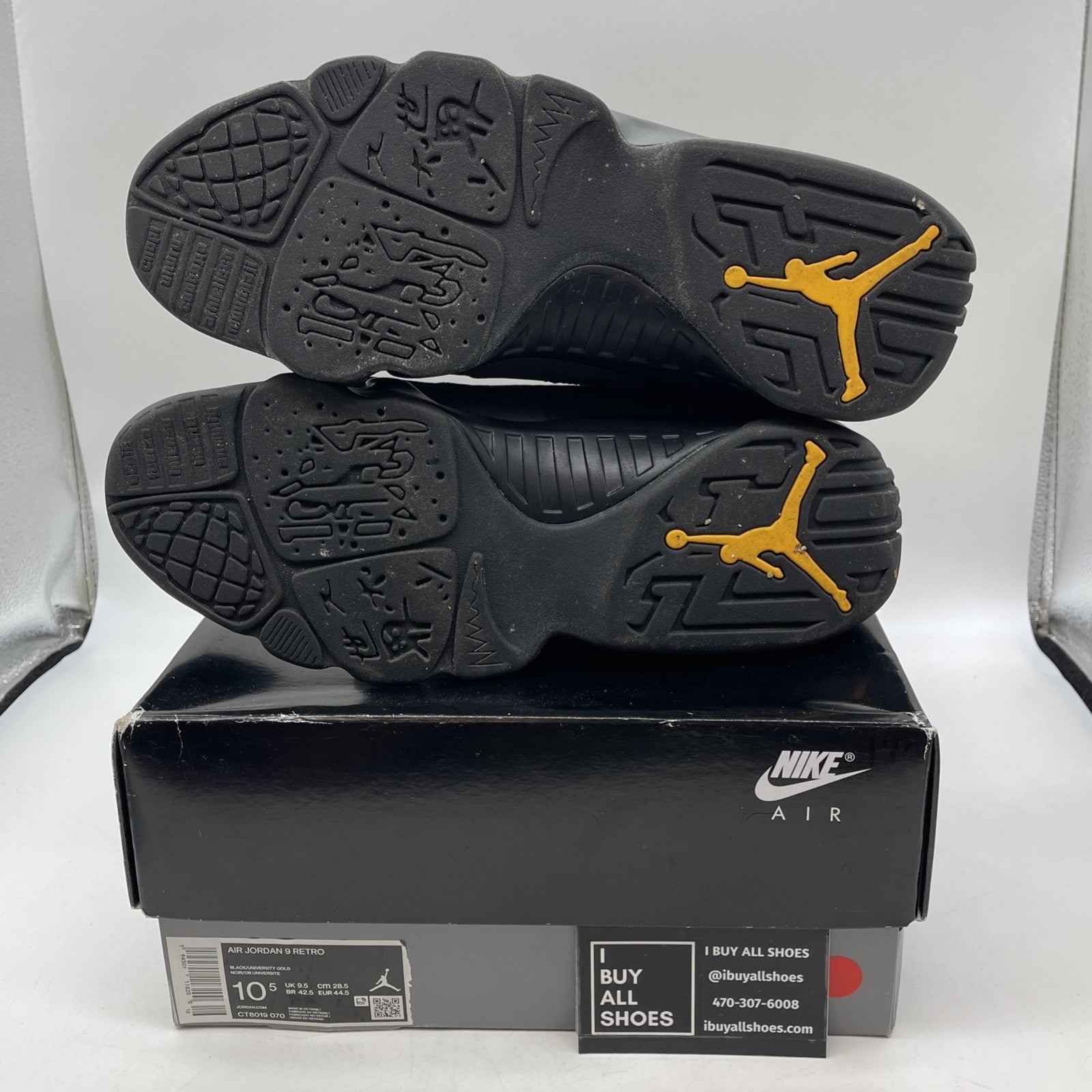 Size 10.5 - Air Jordan 9 Retro Black (CT8019-070)