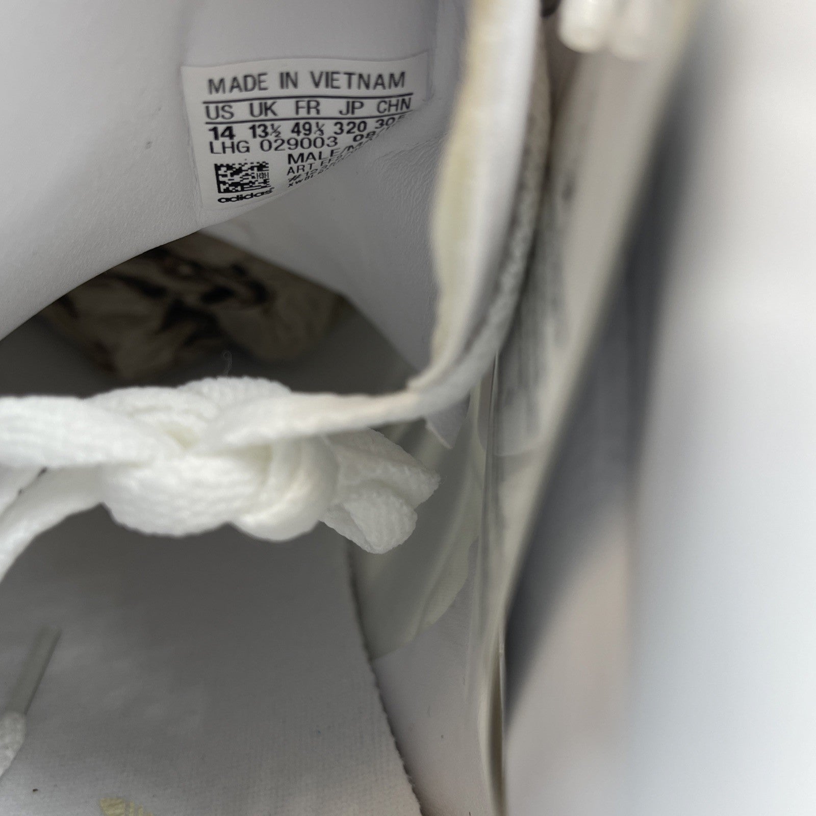 Size 14 - adidas Americana HI White (EF2706)