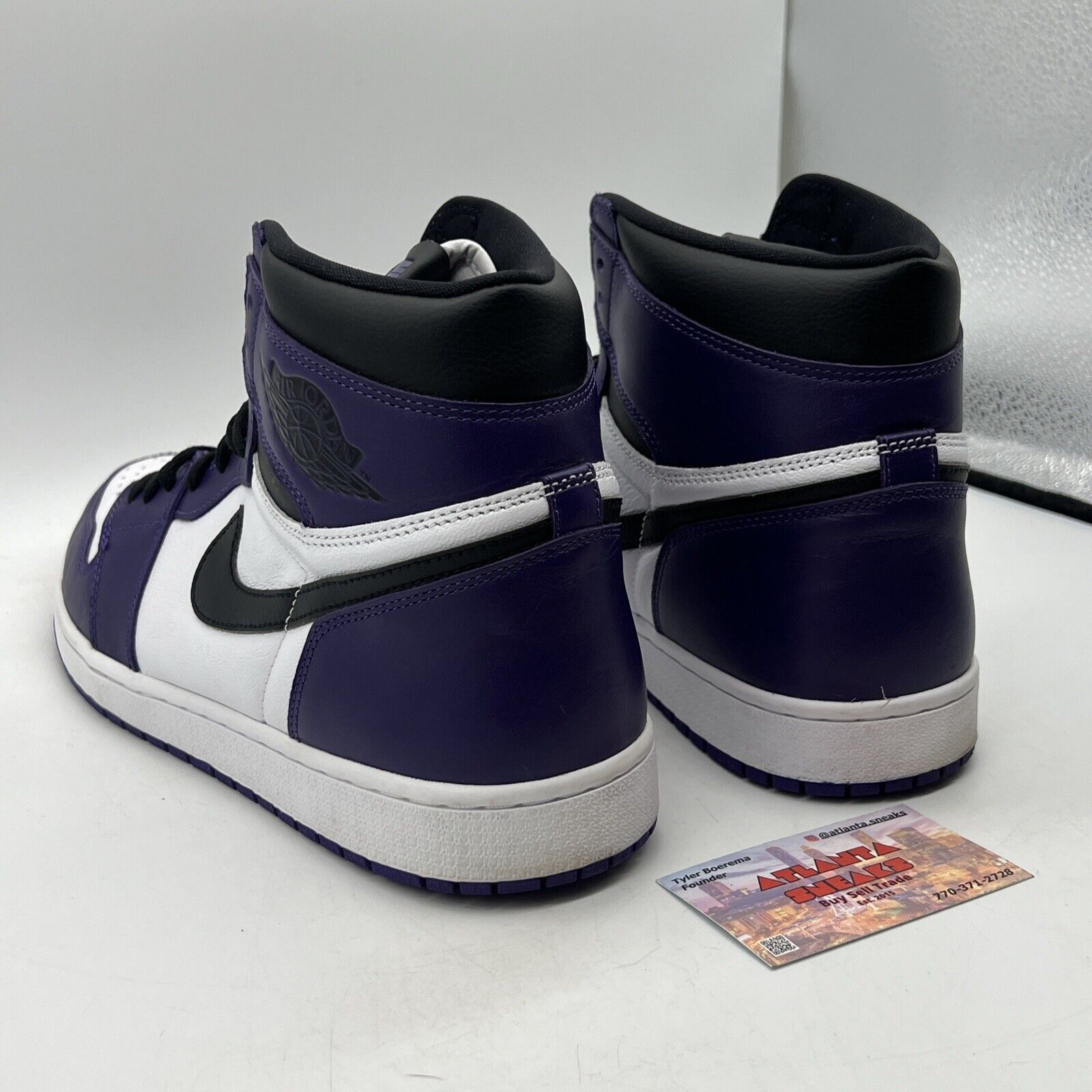 Size 13 - Jordan 1 Retro OG High Court Purple 2.0 Black White (555088-500)