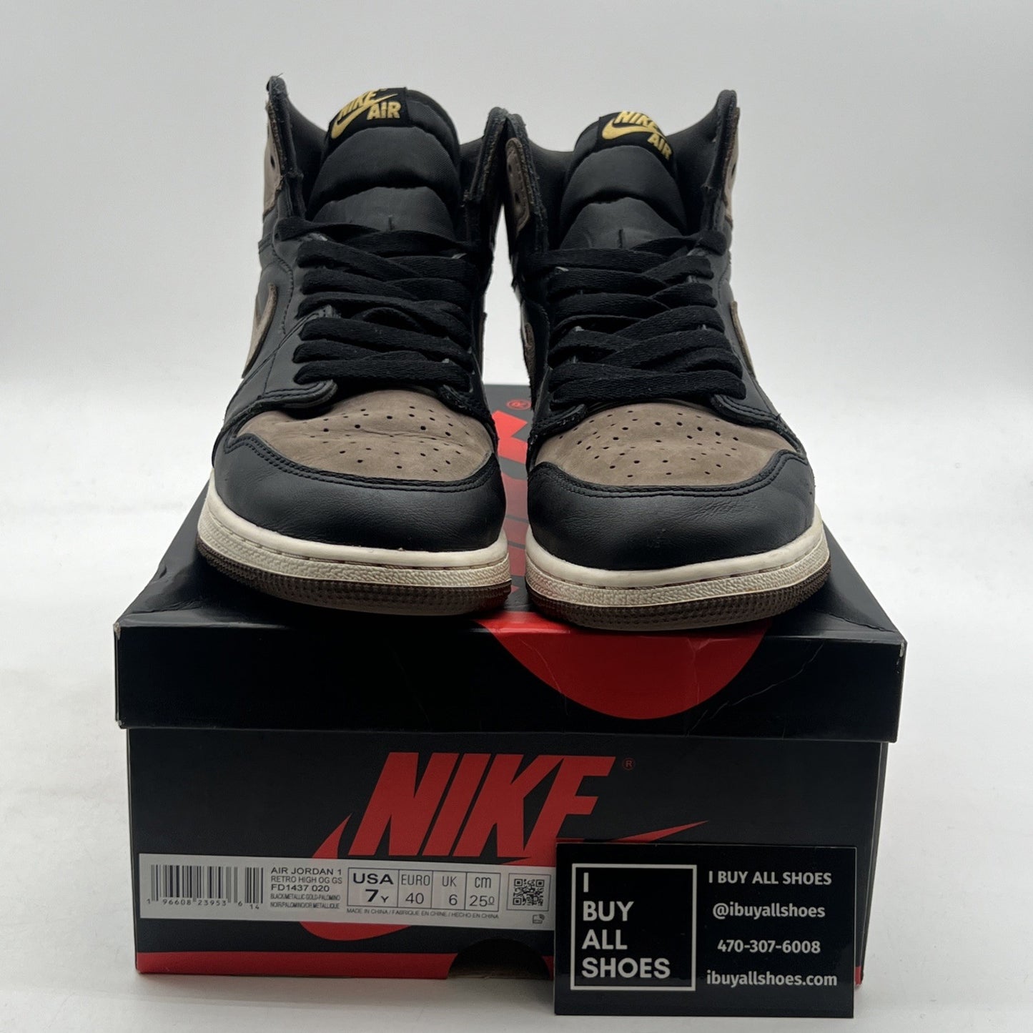 Size 7Y - Air Jordan 1 High Retro OG Palomino (FD1437-020)