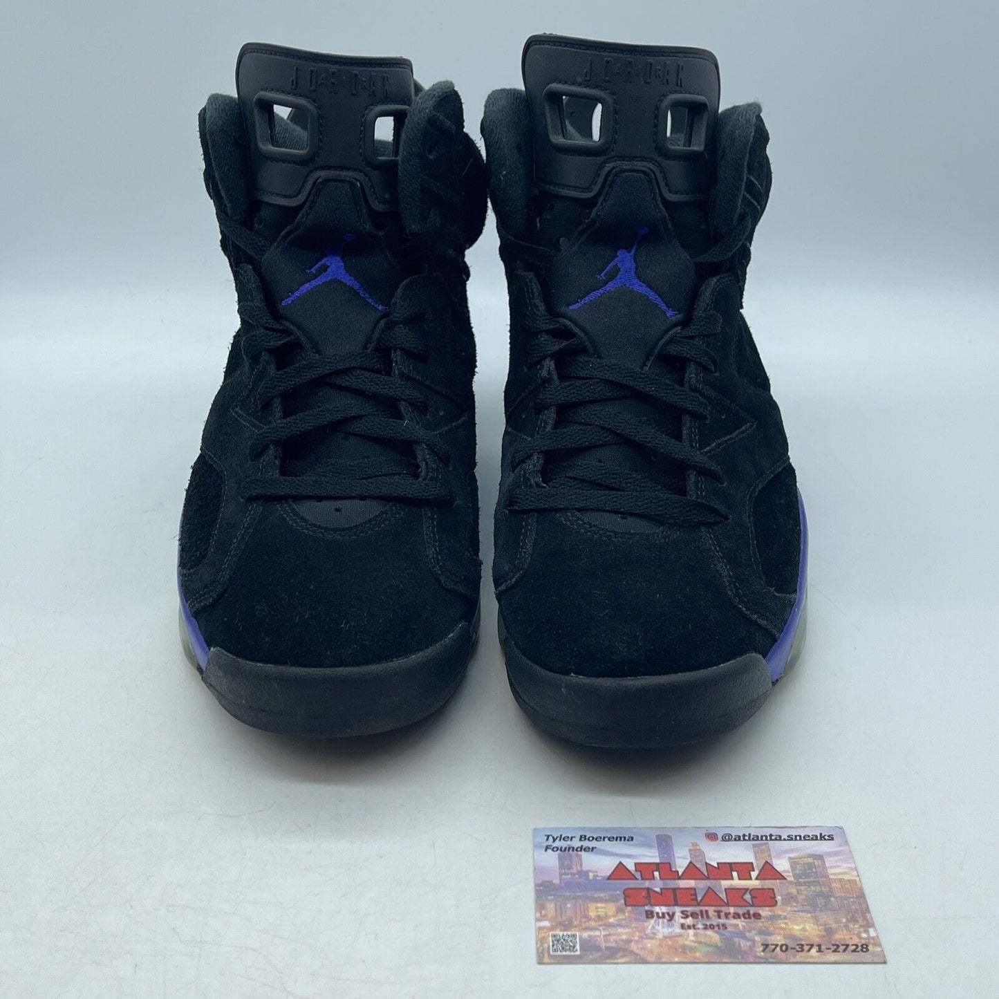 Size 8.5 - Air Jordan 6 Retro Aqua Black Purple Suede (CT8529-004)