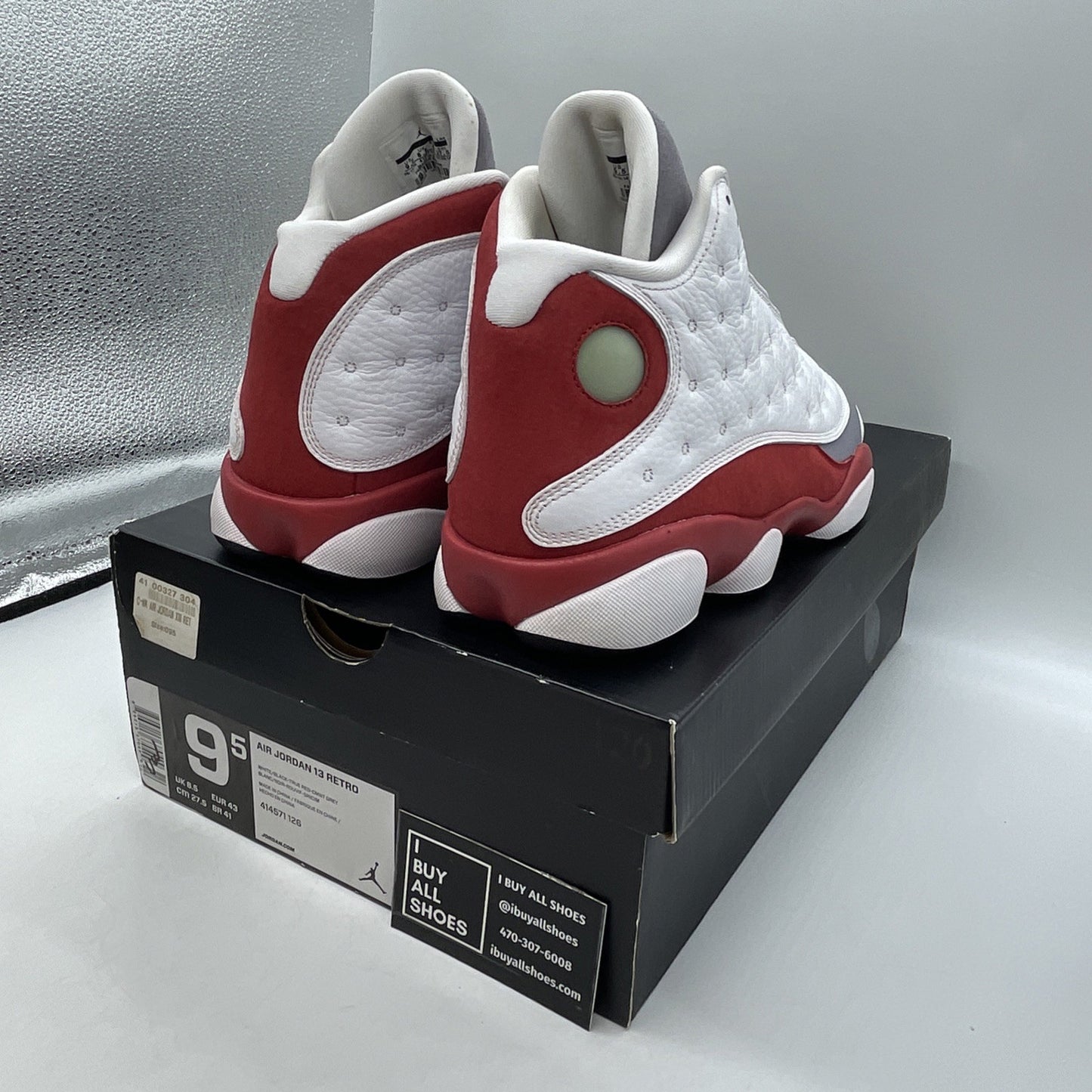 Size 9.5 - Air Jordan 13 Retro 2014 Grey Toe (414571-126)