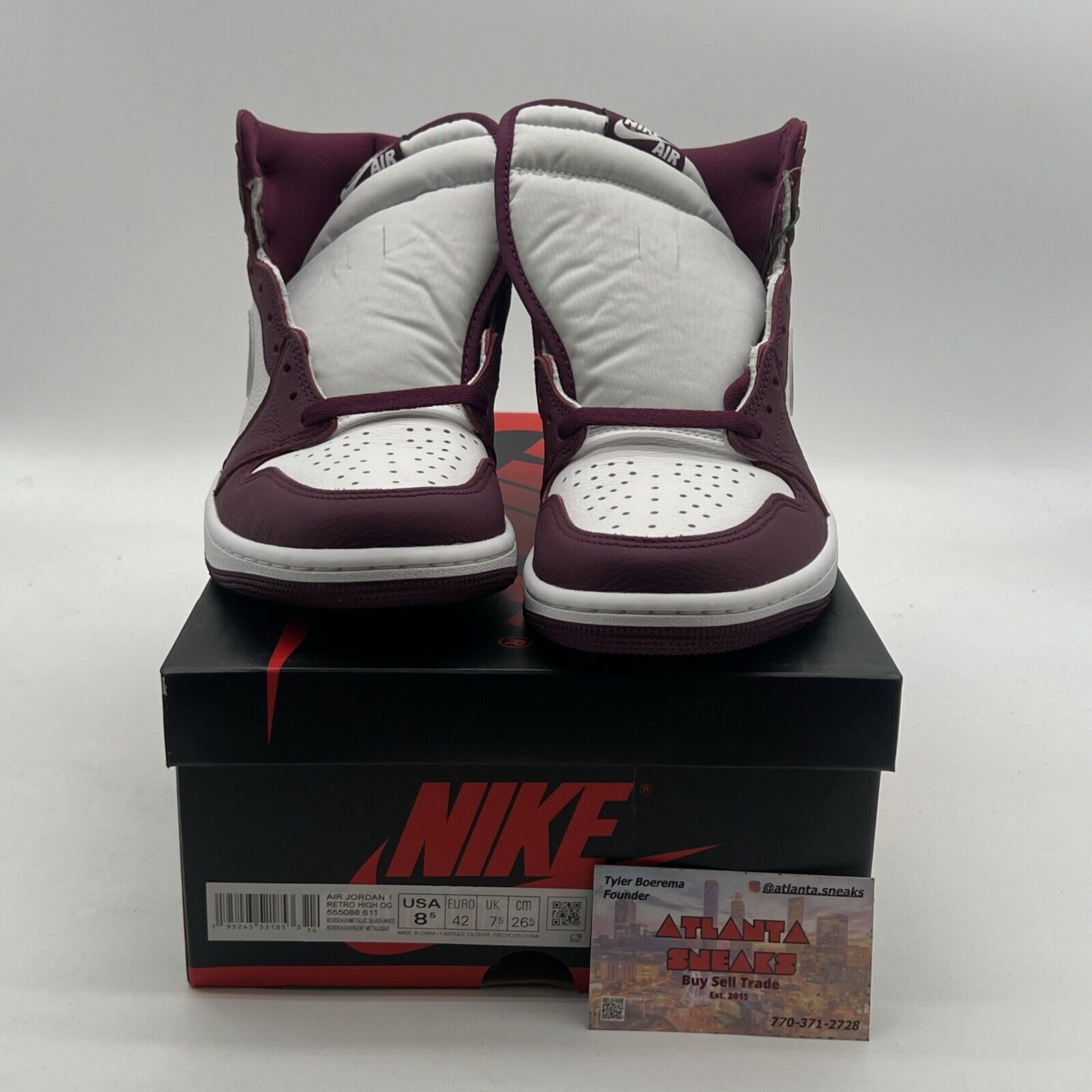 Size 8.5 - Air Jordan 1 Retro High OG Bordeaux (555088-611)