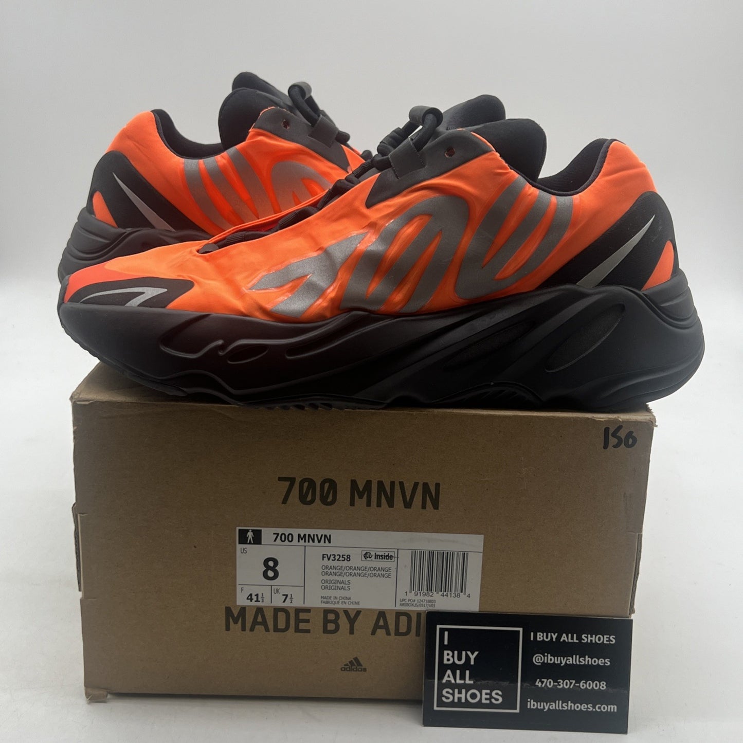 Size 8 - adidas Yeezy Boost 700 MNVN Orange (FV3258)
