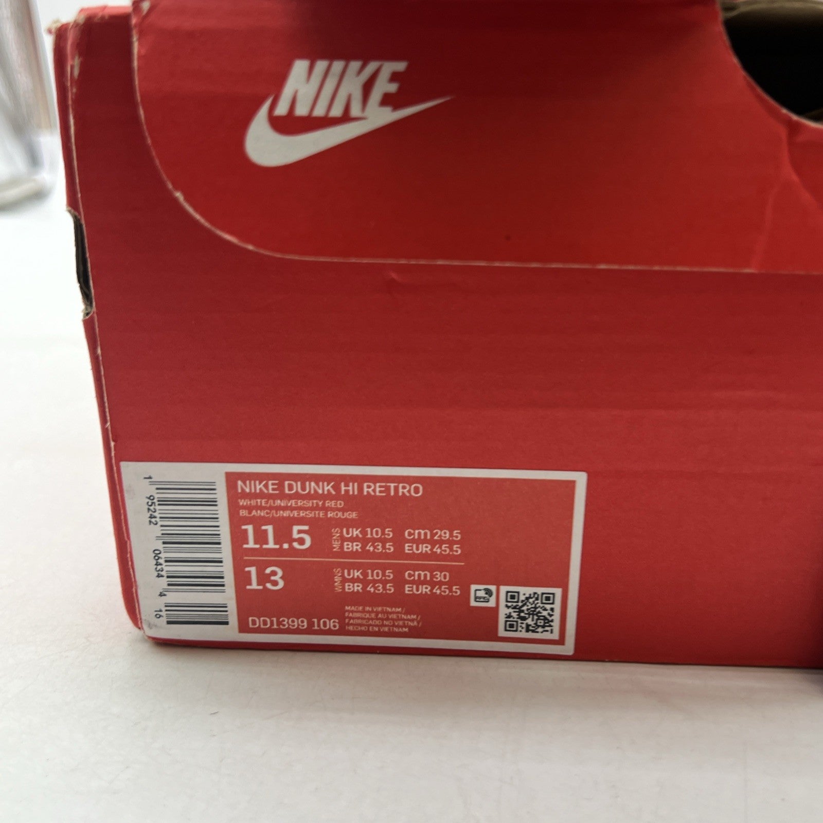 Size 11.5 - Nike Dunk High Championship Red (DD1399-106)